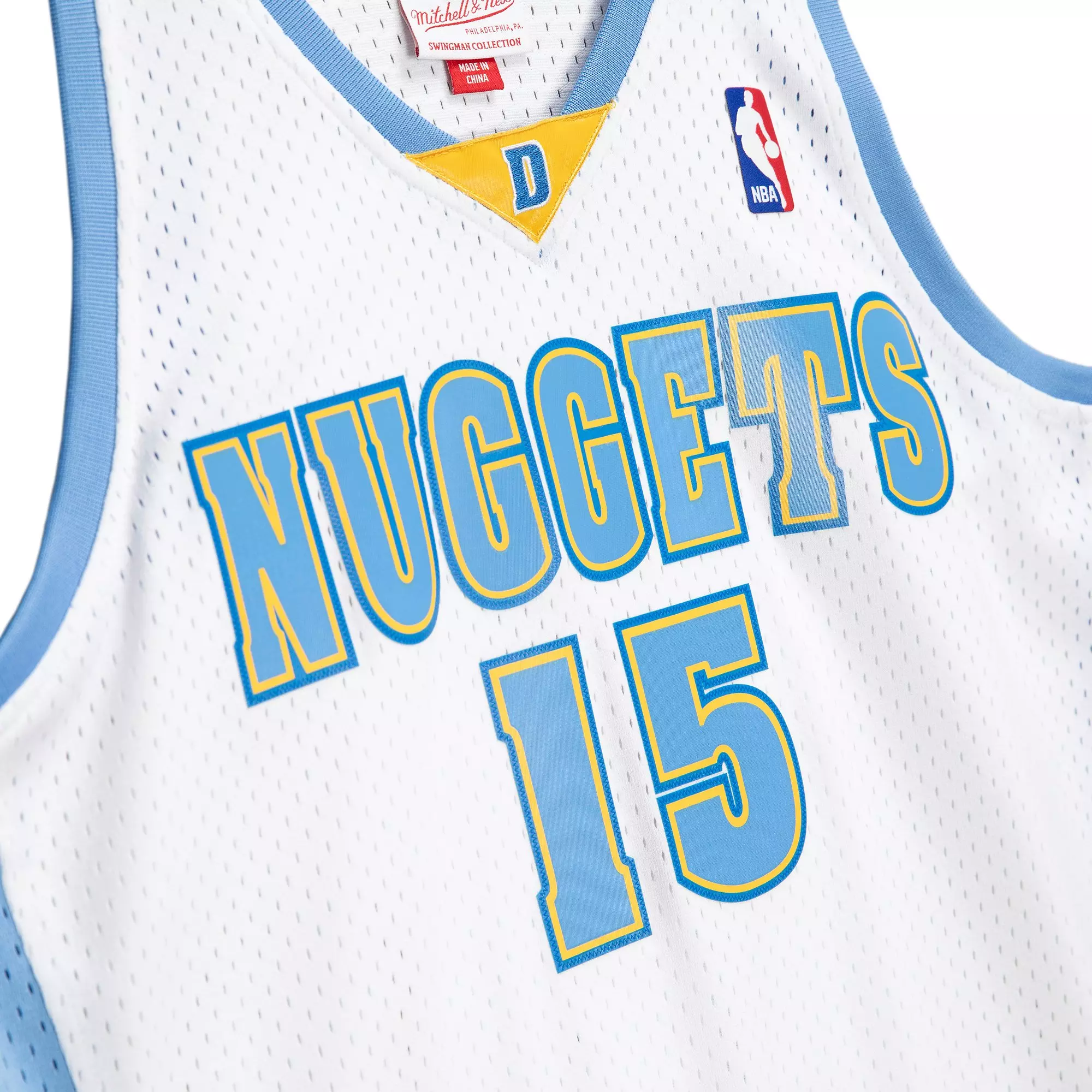 Mitchell & Ness Men's Denver Nuggets Carmelo Anthony Jersey - White - WHITE