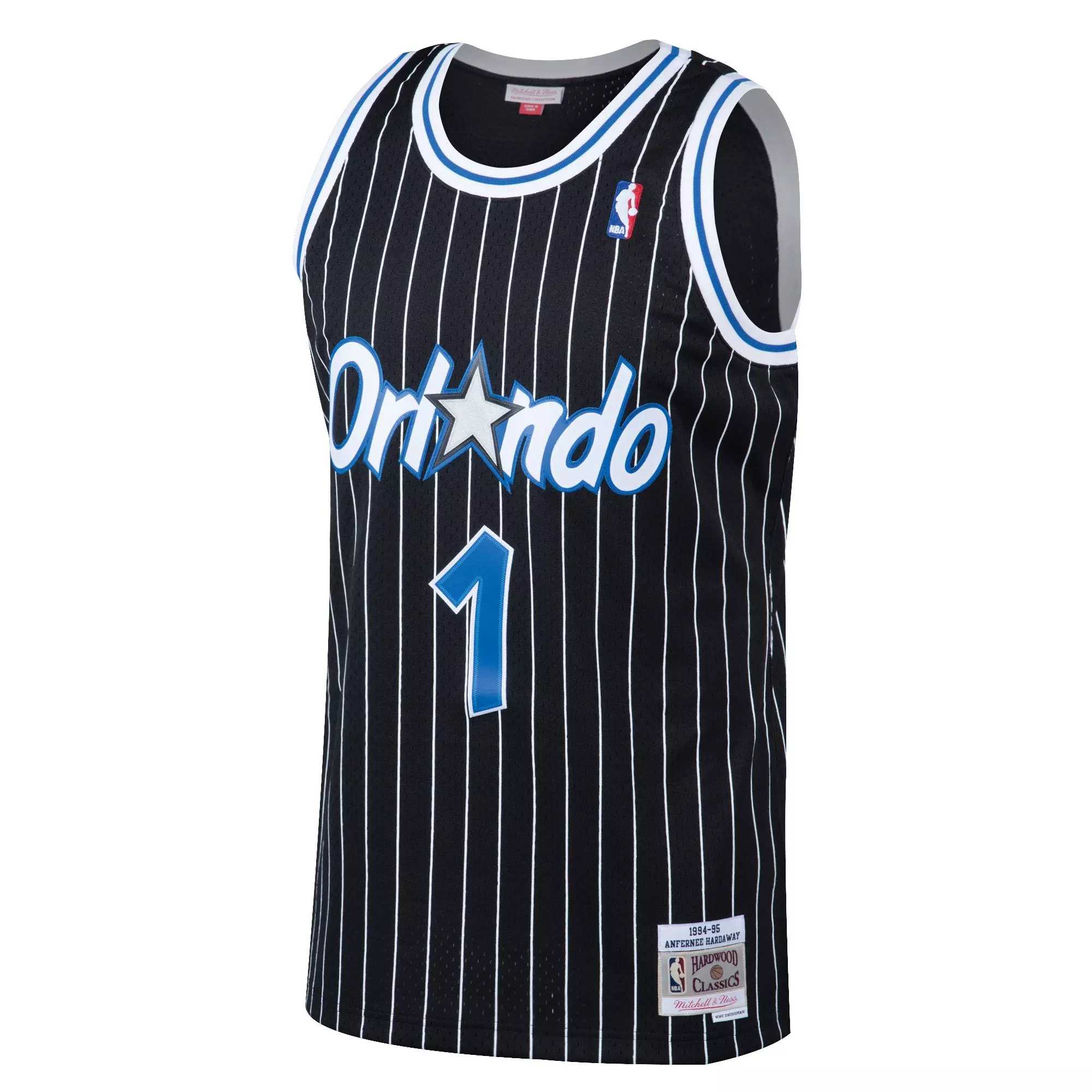 Mitchell & Ness Men's Orlando Magic Penny Hardaway Alternate Jersey - Black - BLACK
