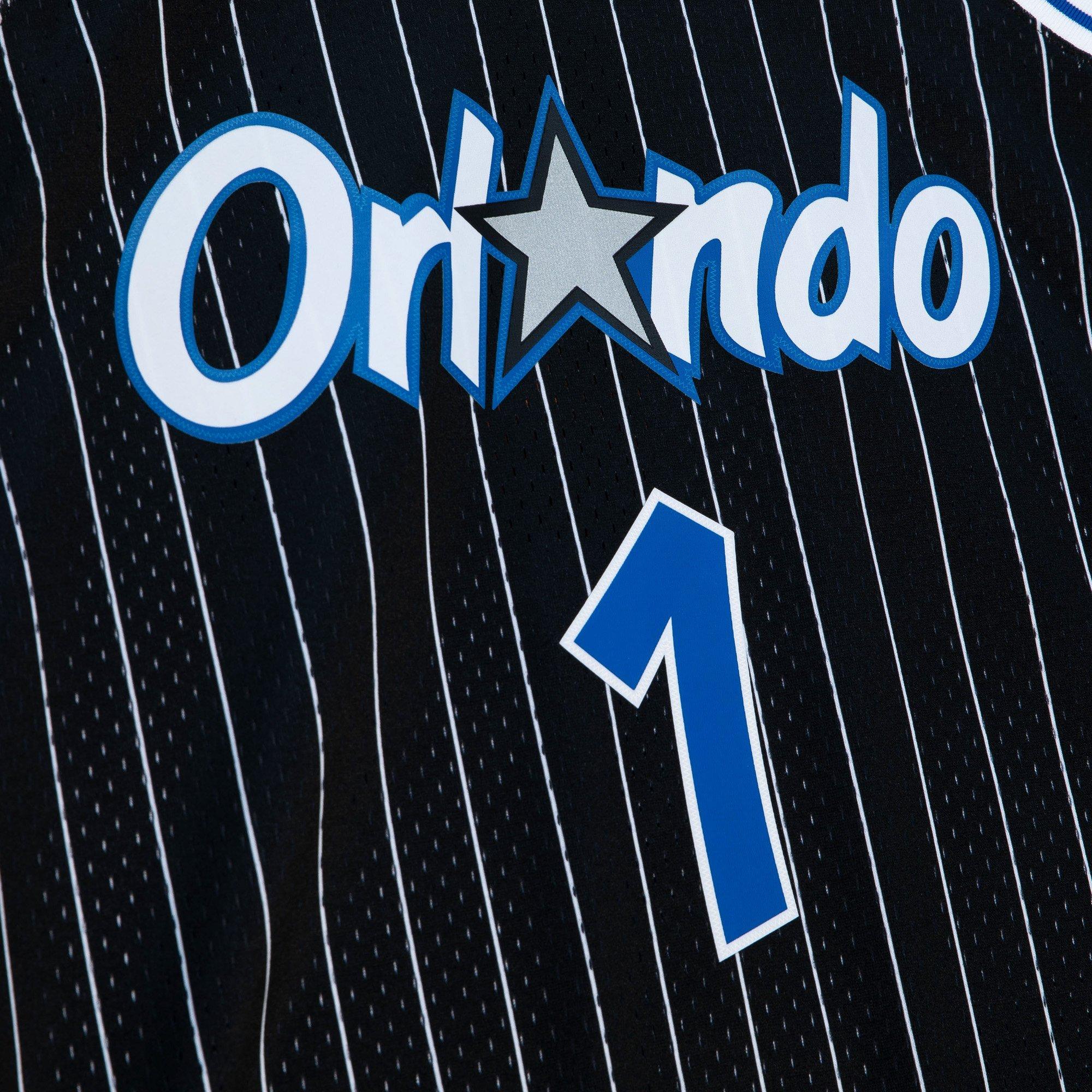 Mitchell & Ness Men's Orlando Magic Penny Hardaway Alternate Jersey-Black - BLACK Thumbnail View 3