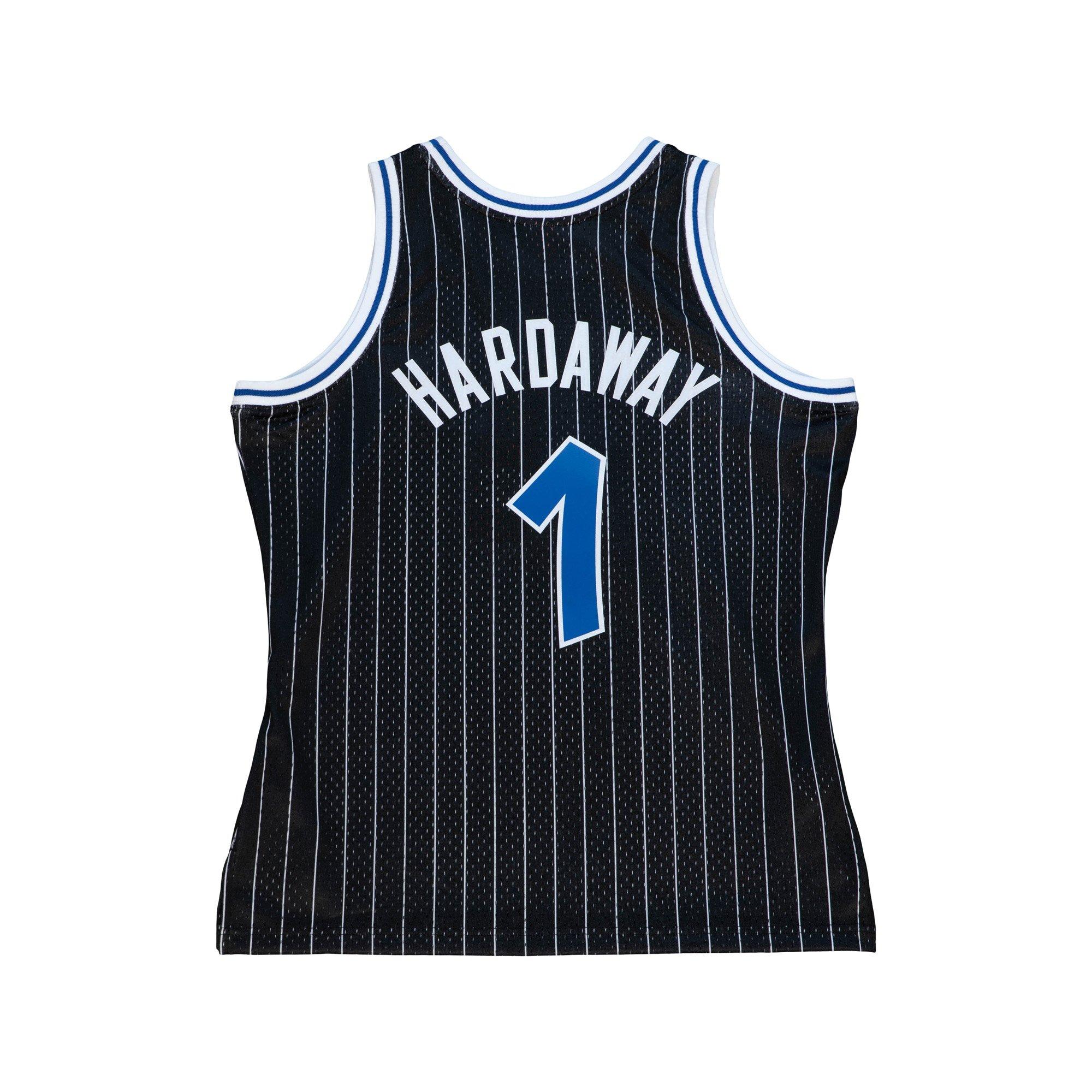 Mitchell & Ness Men's Orlando Magic Penny Hardaway Alternate Jersey-Black - BLACK Thumbnail View 6