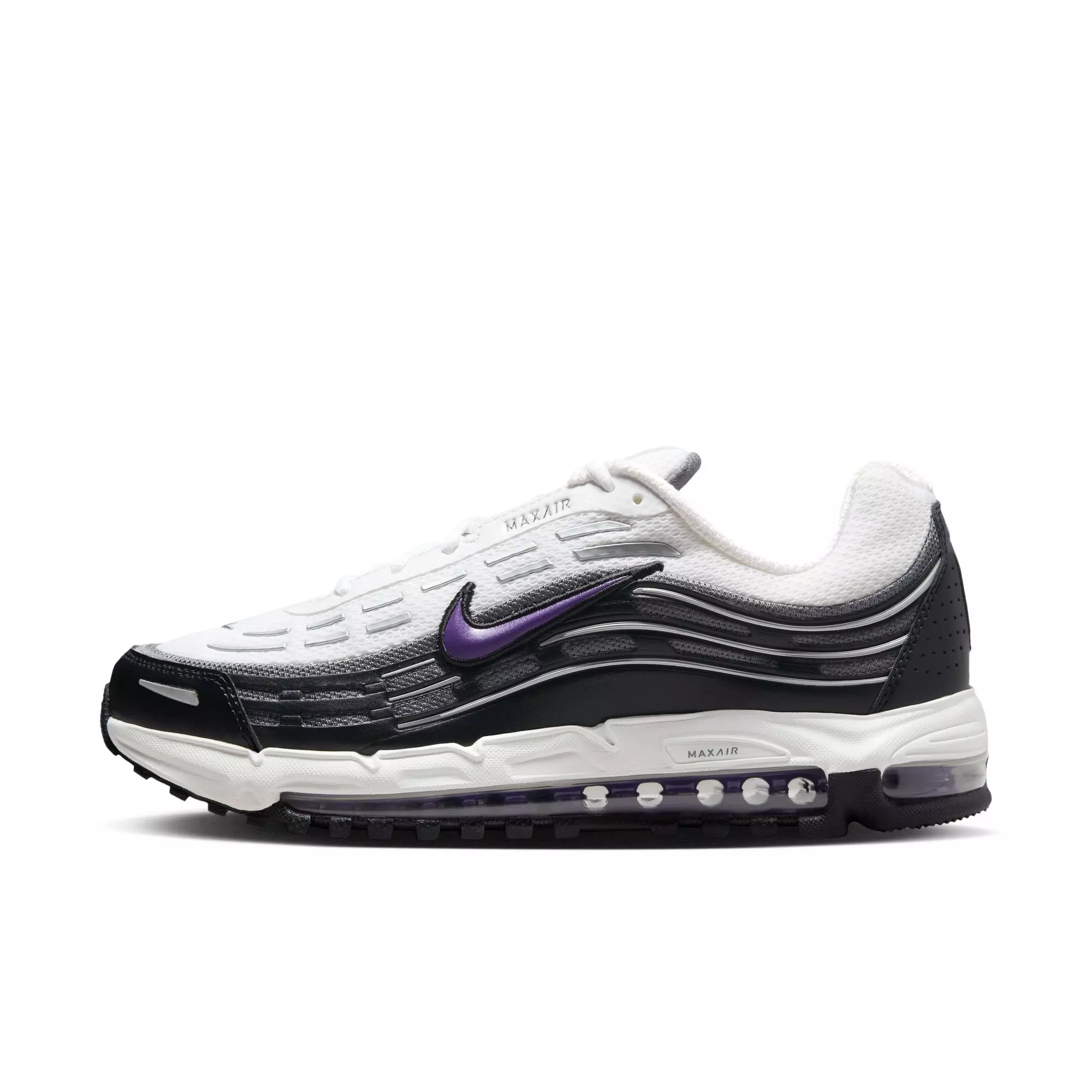 Nike Air Max TL 2.5 "White/Wild Grape/Black/Smoke Grey" Men's Shoe - WHITE/BLACK/PURPLE