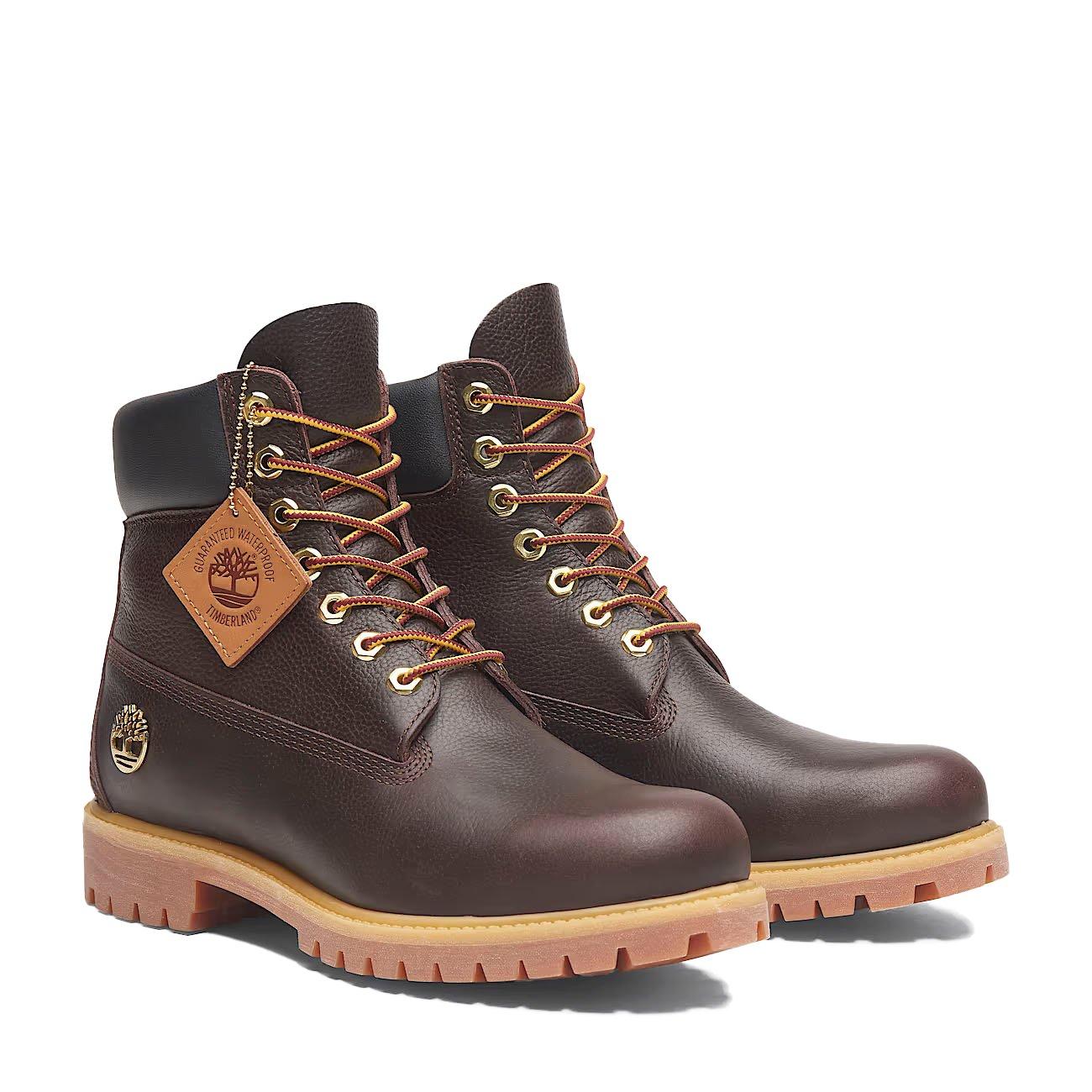 Timberland Premium 6-Inch Waterproof Grade School Kids' "Espresso" Boot