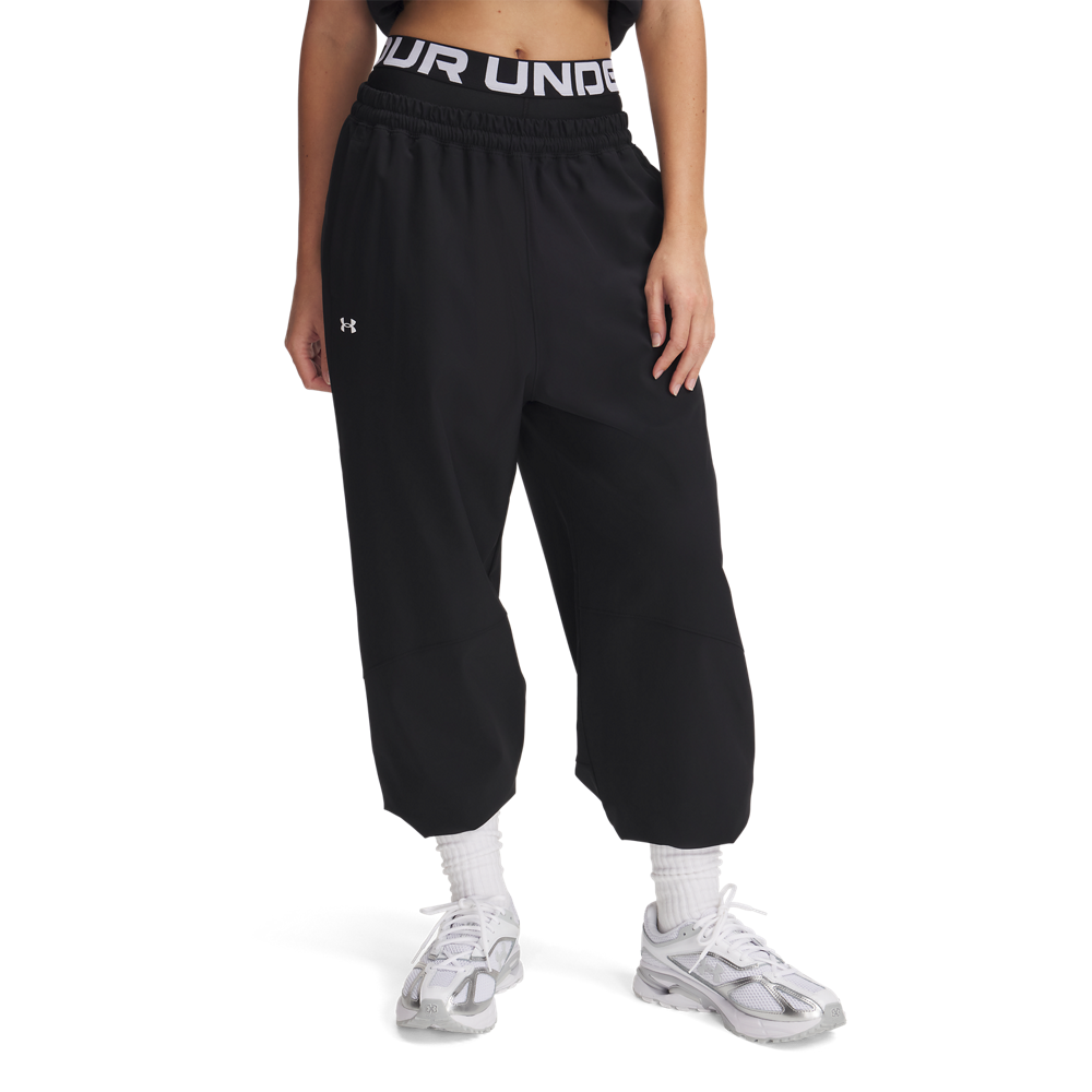 Under Armour Women's Rival Woven Pants - BLACK Thumbnail View 1