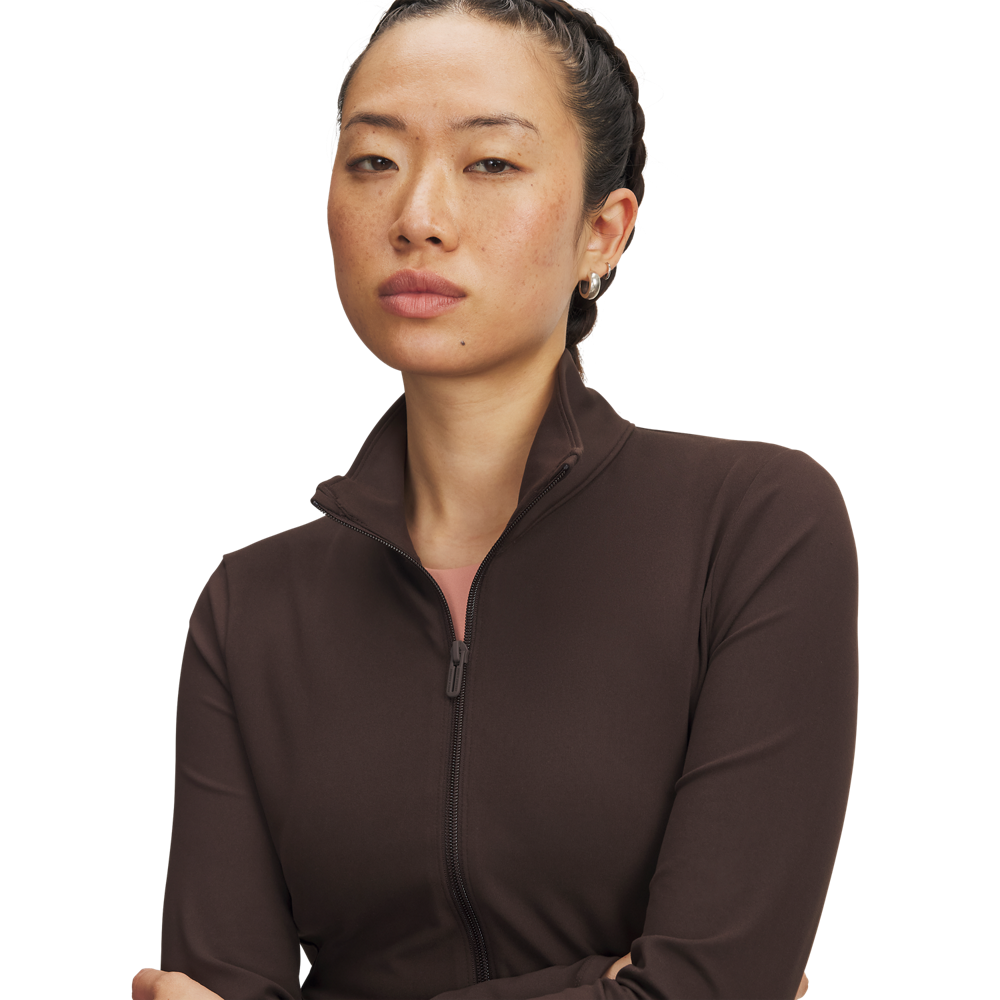 Under Armour Women's Motion Full-Zip Jacket - BROWN Thumbnail View 3