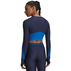 Under Armour Women's HeatGear Rib 1/4-Zip Crop Jacket