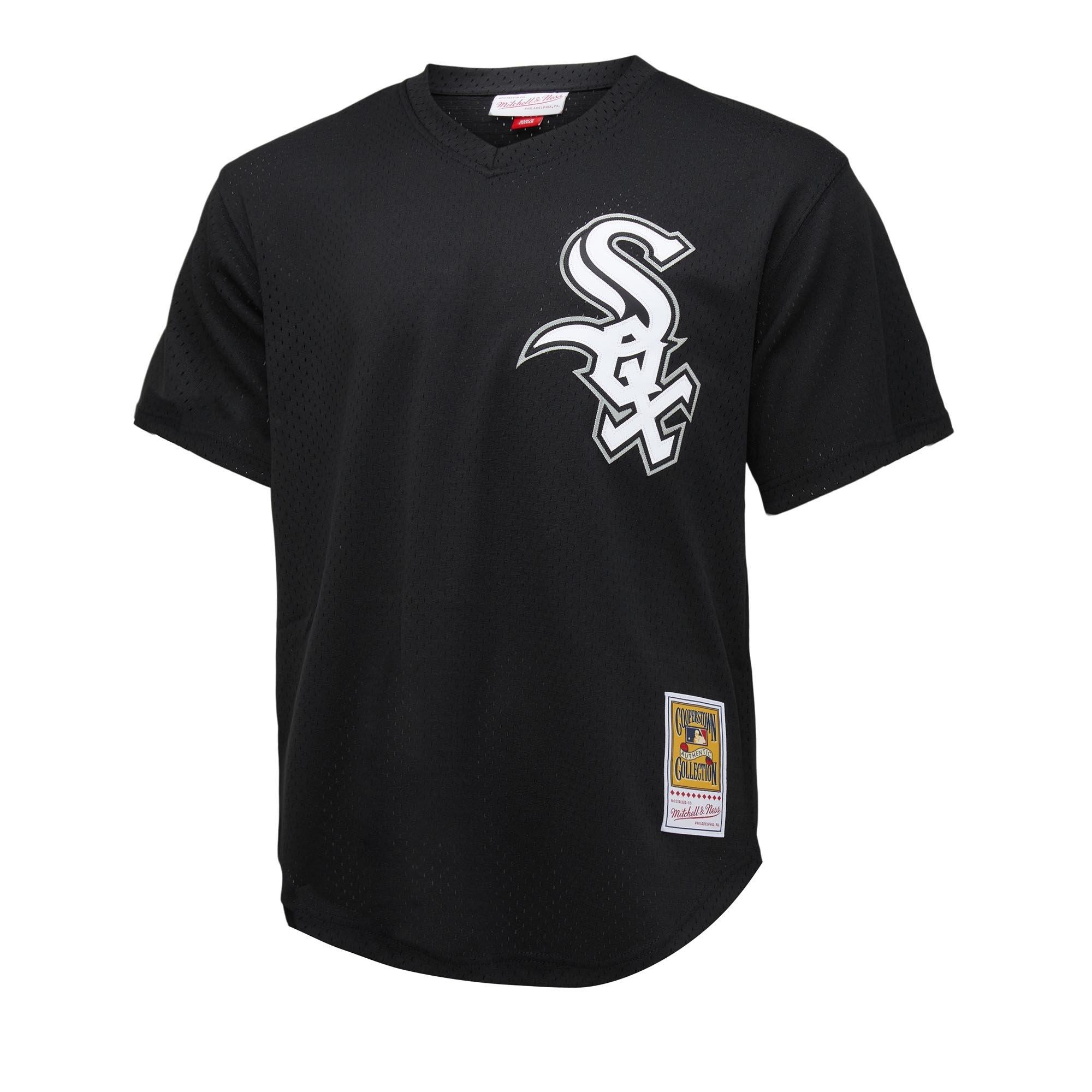 Mitchell & Ness Men's Chicago White Sox Frank Thomas Batting Practice Jersey-Black - BLACK Thumbnail View 1