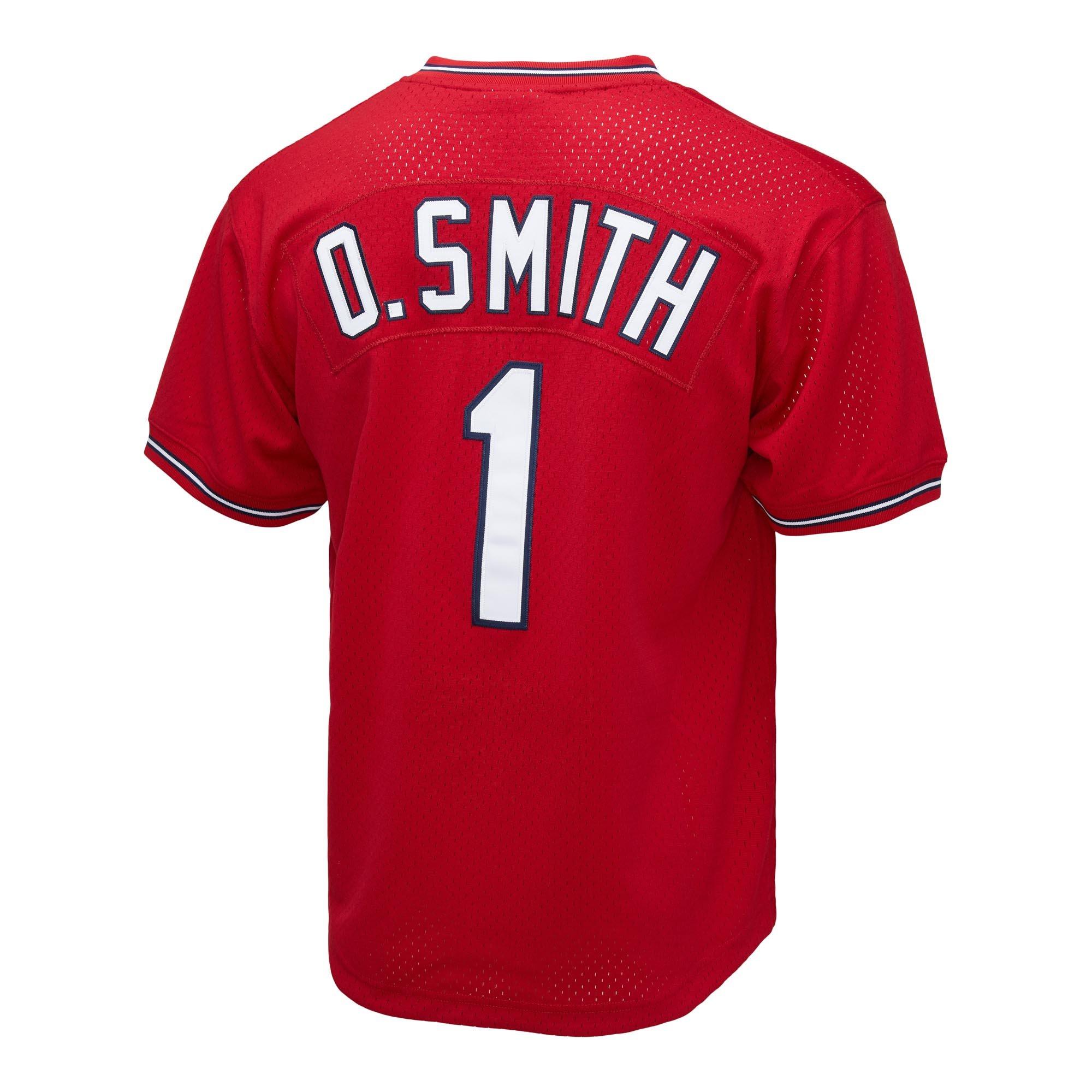 Mitchell & Ness Men's St. Louis Cardinals Ozzie Smith Batting Practice Jersey - Red - RED Thumbnail View 2