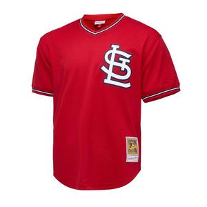 Mitchell & Ness Men's St. Louis Cardinals Ozzie Smith Batting Practice Jersey-Red
