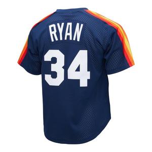 Mitchell & Ness Men's Houston Astros Nolan Ryan Batting Practice Jersey-Navy