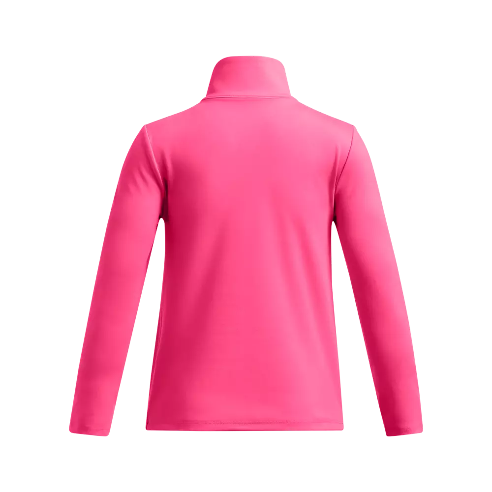 Under Armour Big Girls' Motion Fleece Jacket - PINK