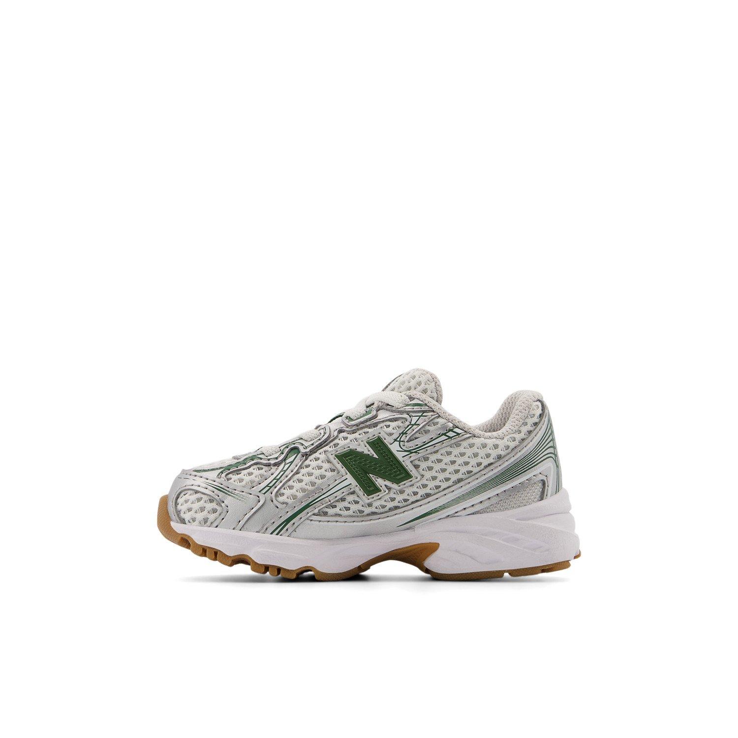 New Balance Kids\' Green, White, and Gold Sneakers Buy New Balance Team Forest Green New Balance 480 Kids Lace  main image 2