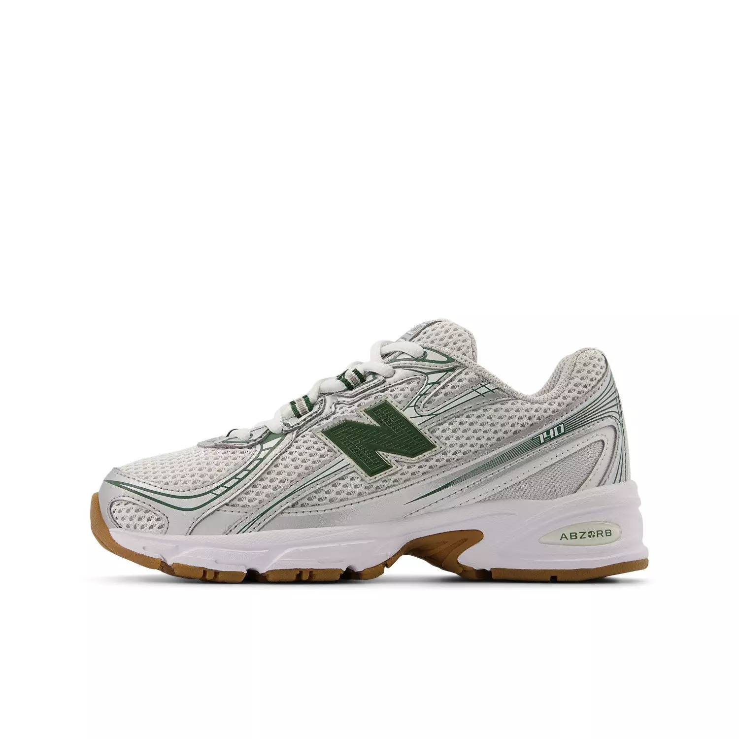 New Balance 740 "White/Green" Grade School Boys' Shoe - WHITE/GREEN
