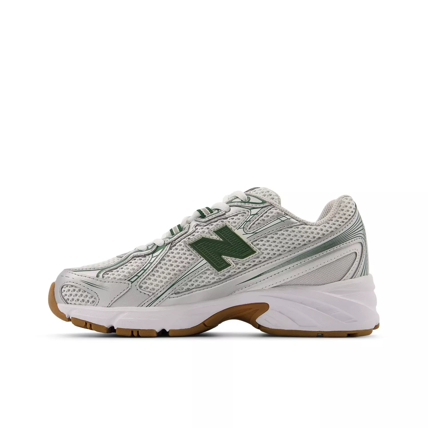 New Balance 740 "White/Green" Grade School Boys' Shoe - WHITE/GREEN