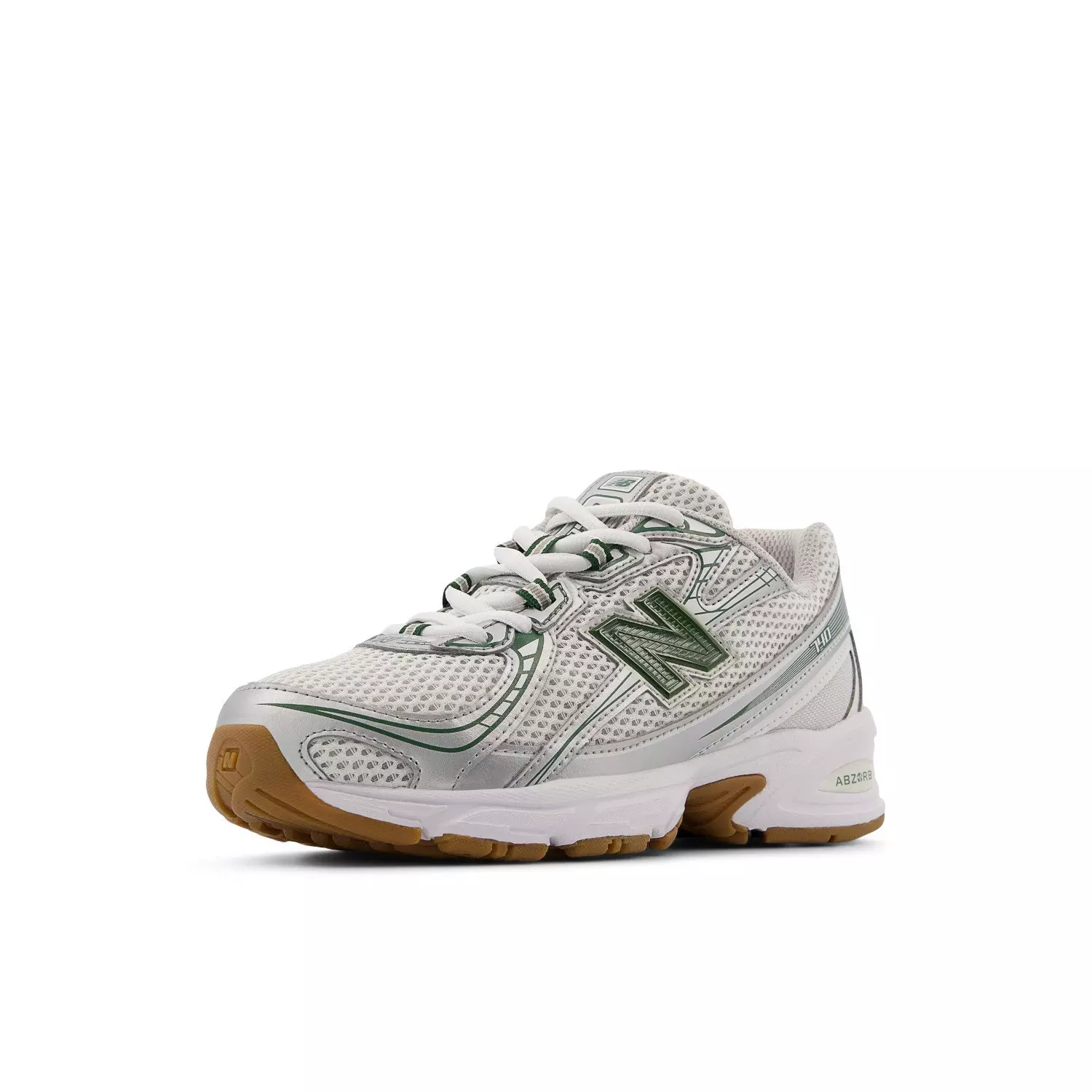 New Balance 740 "White/Green" Grade School Boys' Shoe - WHITE/GREEN