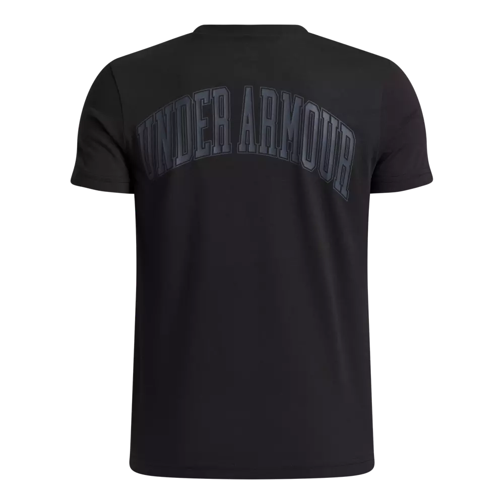 Under Armour Big Boys' College Crest Tee - BLACK