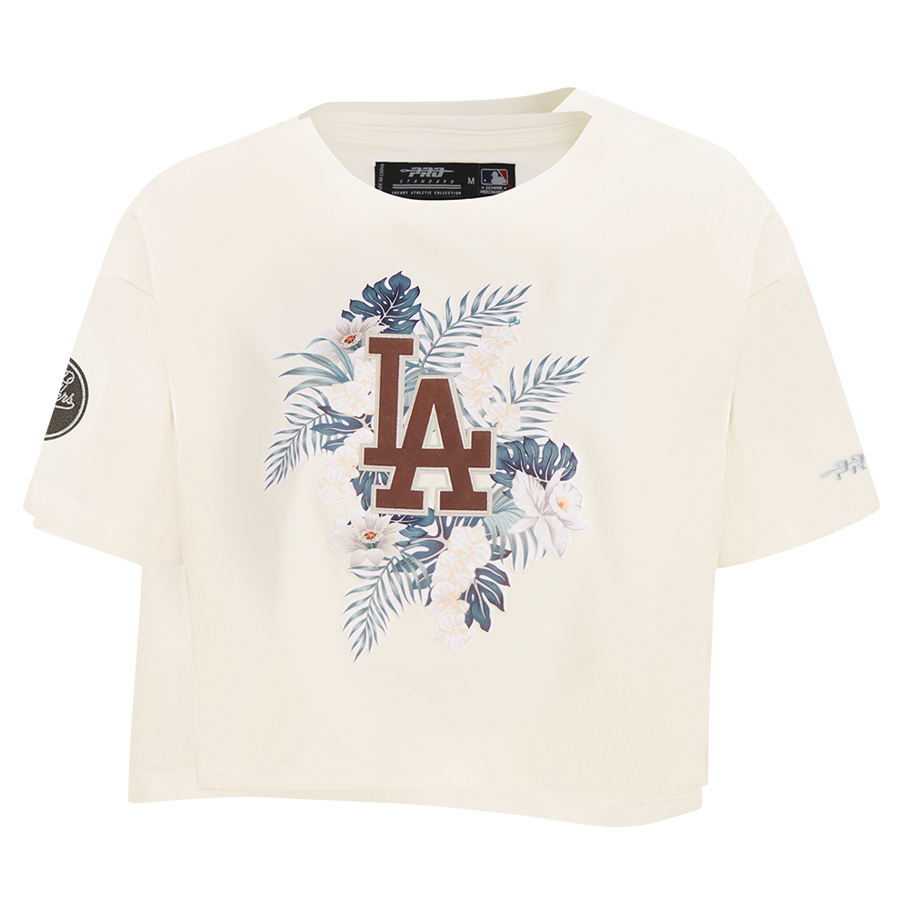 Pro Standard Women's LA Floral Seafoam Tee - Off White - OFF-WHITE Thumbnail View 1