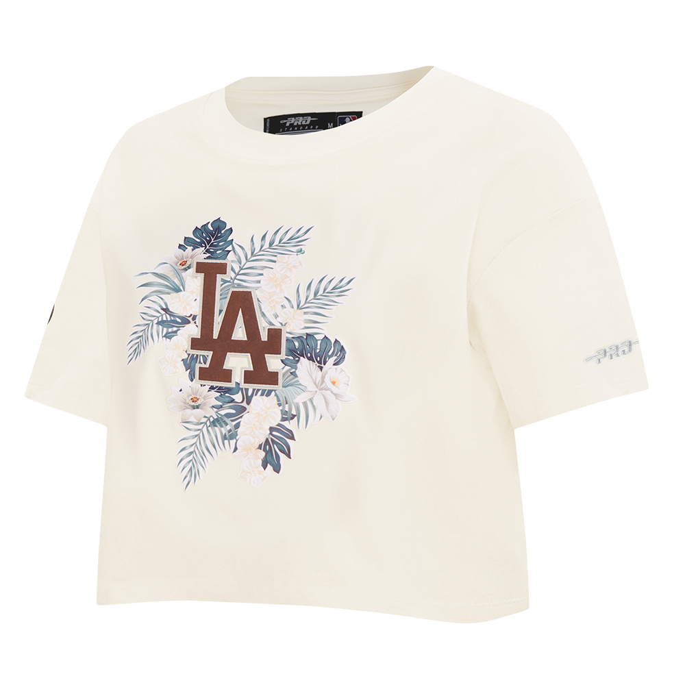 Pro Standard Women's LA Floral Seafoam Tee - Off White - OFF-WHITE Thumbnail View 3