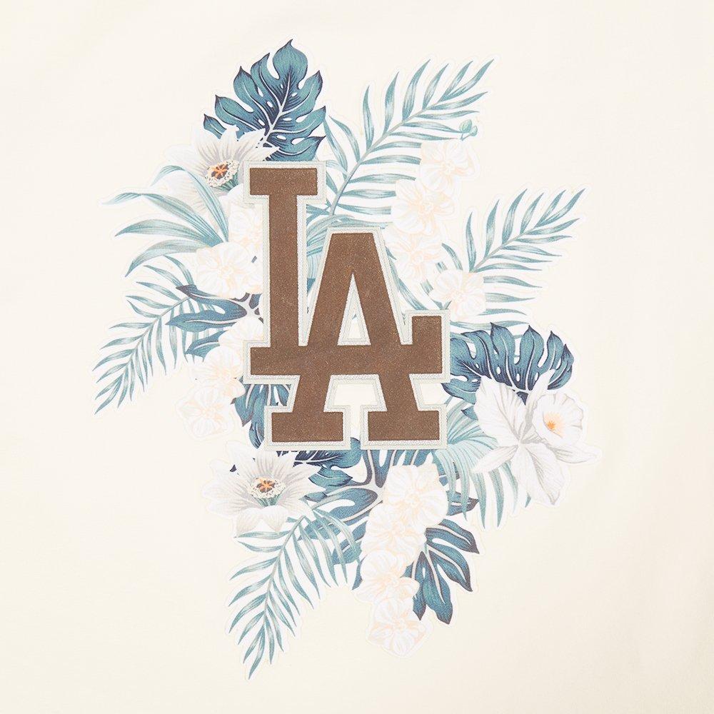 Pro Standard Women's LA Floral Seafoam Tee - Off White - OFF-WHITE Thumbnail View 5