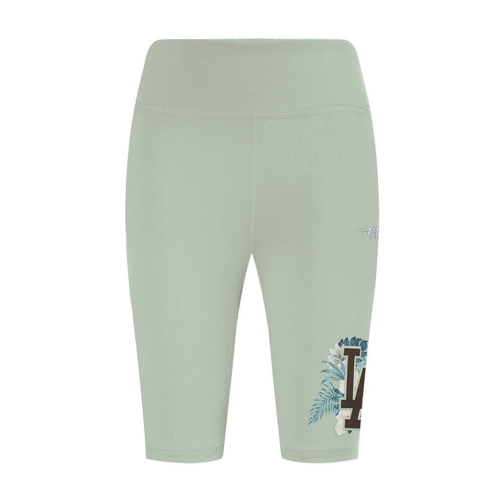 Pro Standard Women's LA Floral Seafoam Bike Shorts - Seafoam - SEAFOAM Thumbnail View 2