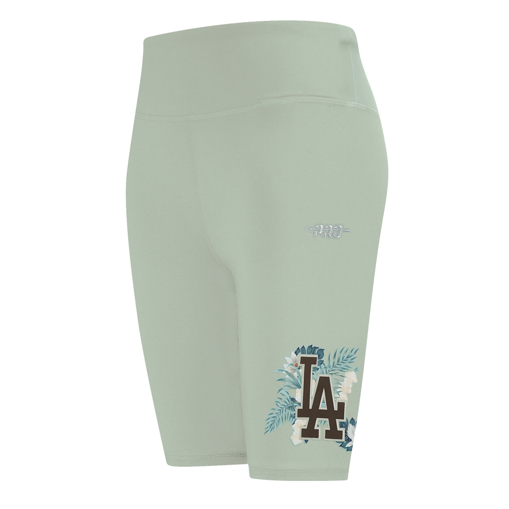 Pro Standard Women's LA Floral Seafoam Bike Shorts - Seafoam - SEAFOAM Thumbnail View 1