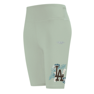 Pro Standard Women's LA Floral Seafoam Bike Shorts - Seafoam
