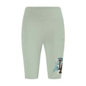 Pro Standard Women's LA Floral Seafoam Bike Shorts - Seafoam
