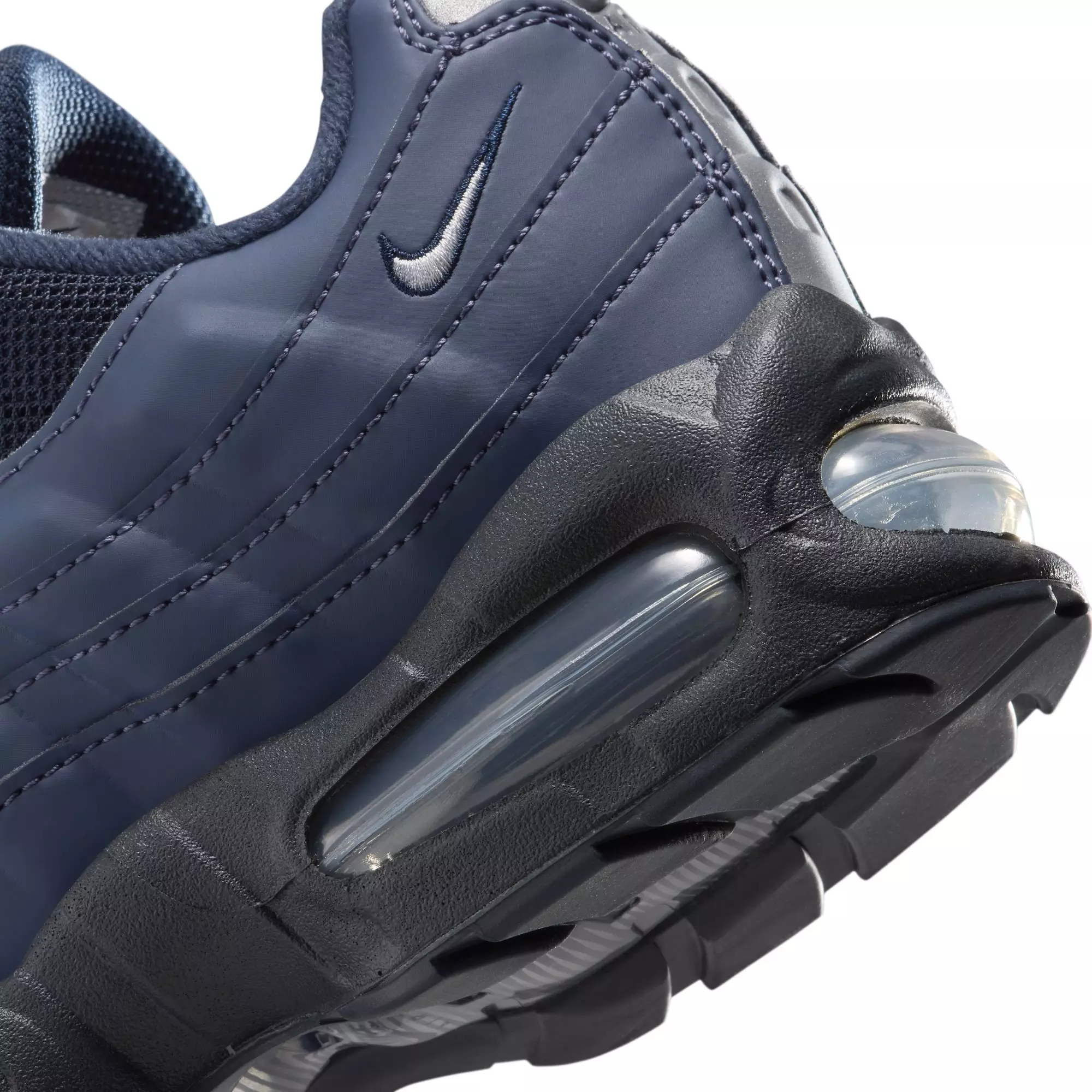 Nike Air Max 95 "Sanded Purple/Wolf Grey/Obsidian" Grade School Boys' Shoe - BLACK/PURPLE