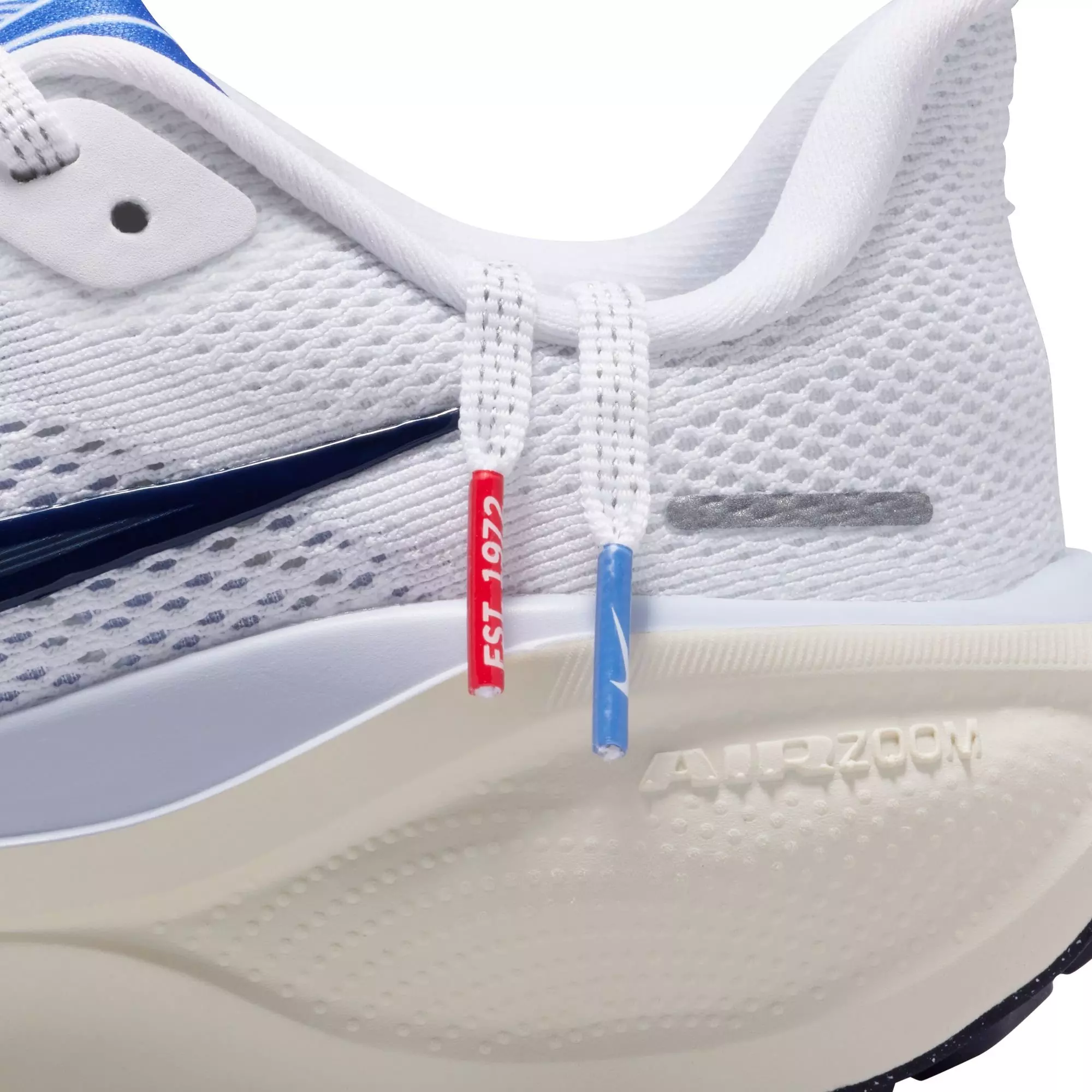 Nike Air Zoom Pegasus 41 "White/Midnight Navy/Soft Pearl/Ghost" Grade School Boys' Shoe - WHITE/NAVY