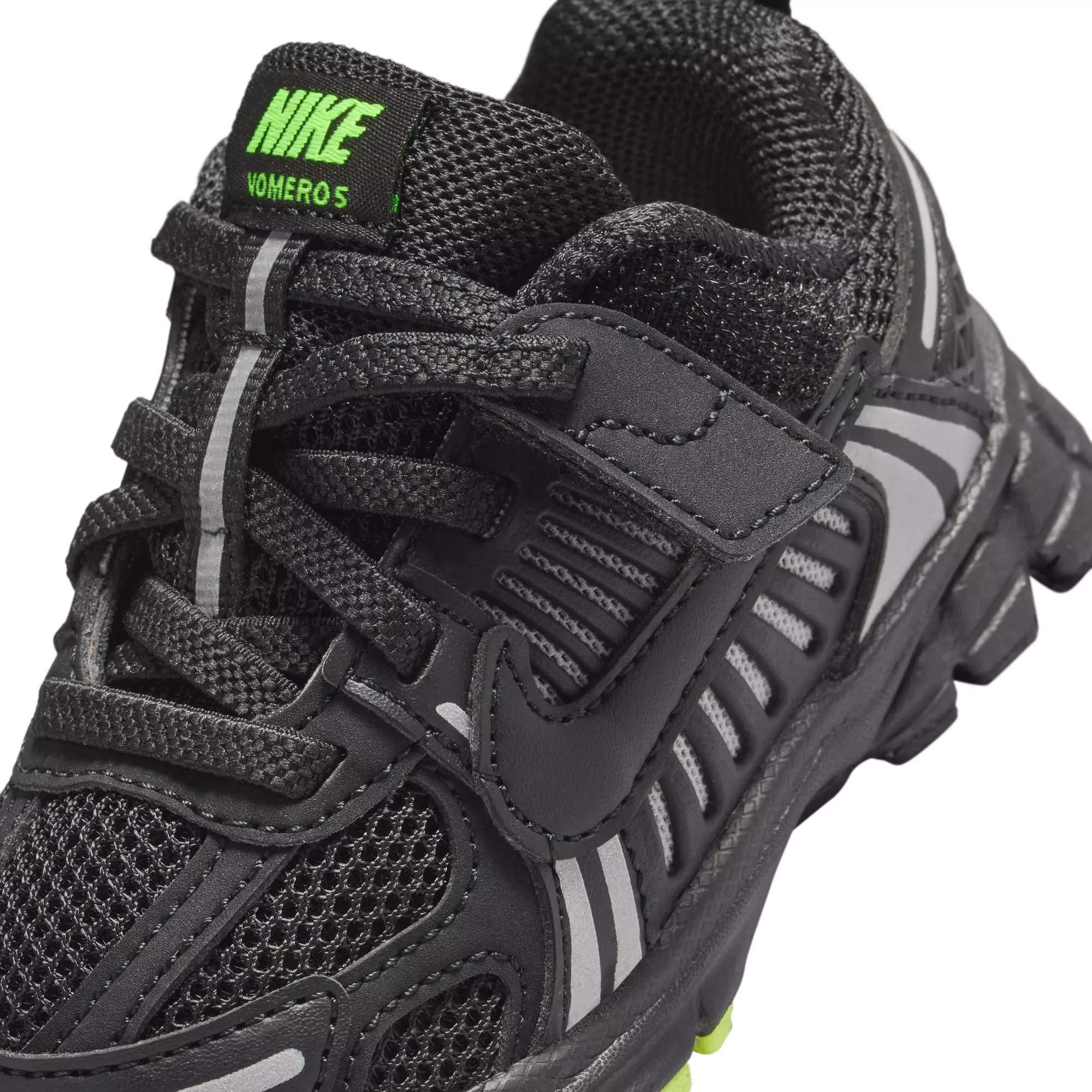 Nike Vomero 5 "Black/Volt" Toddler Boys' Shoe - WHITE/BLACK