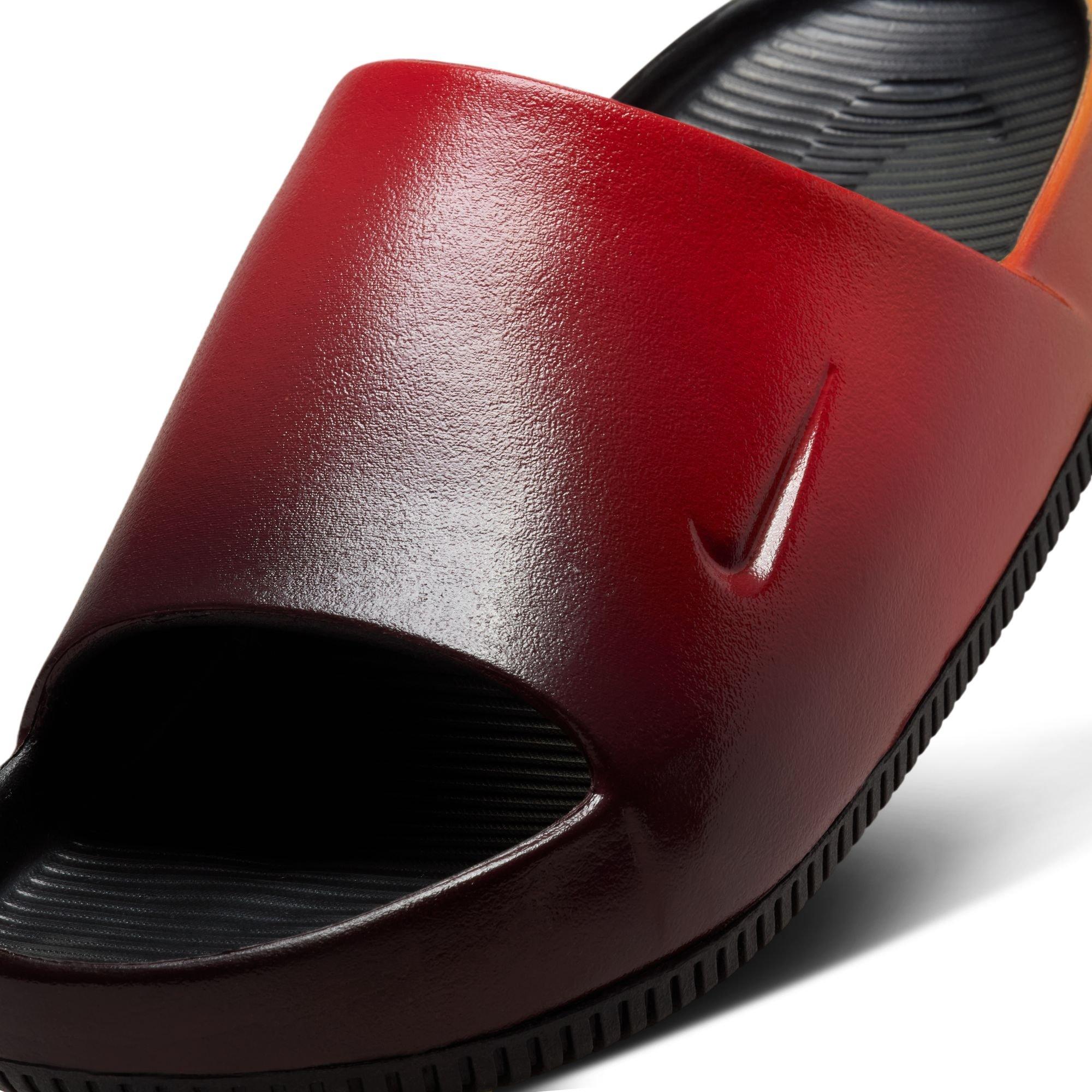 Nike A'ja A'One Calm "Electric Yellow/Metallic Gold/Rush Red" Women's Slide - YELLOW/RED Thumbnail View 7