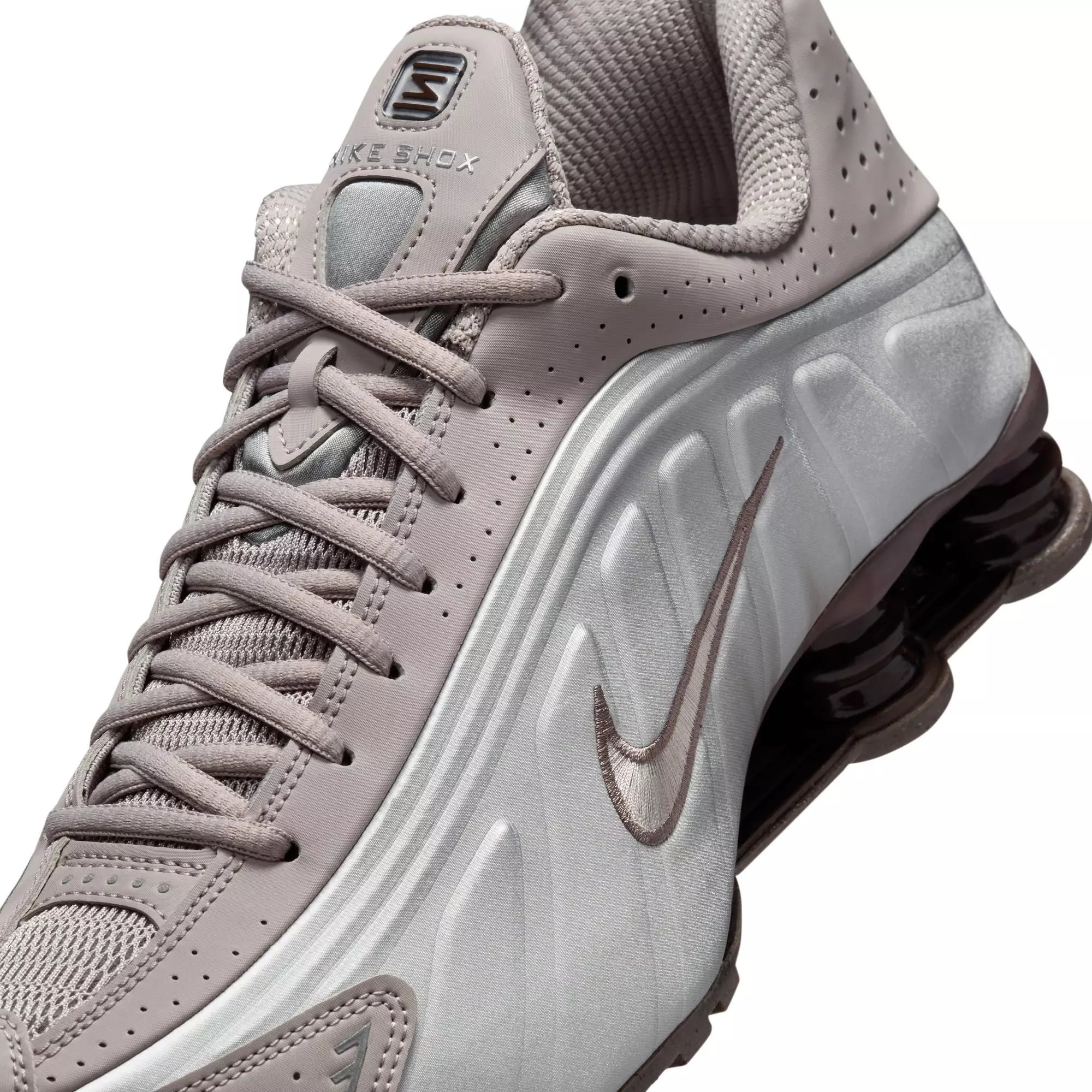 Nike Shox R4 "Cave Stone/College Grey" Men's Shoe - DARK GREY