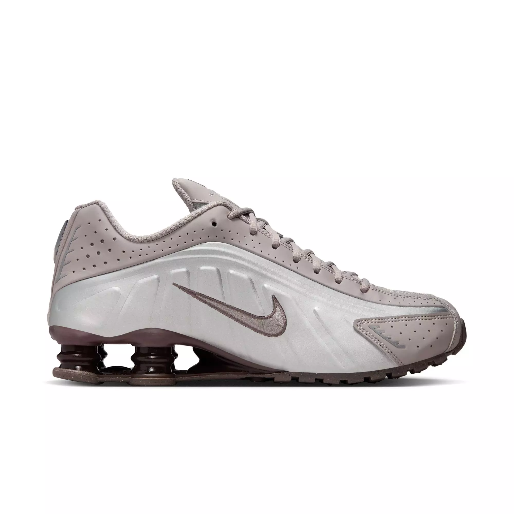 Nike Shox R4 "Cave Stone/College Grey" Men's Shoe - DARK GREY