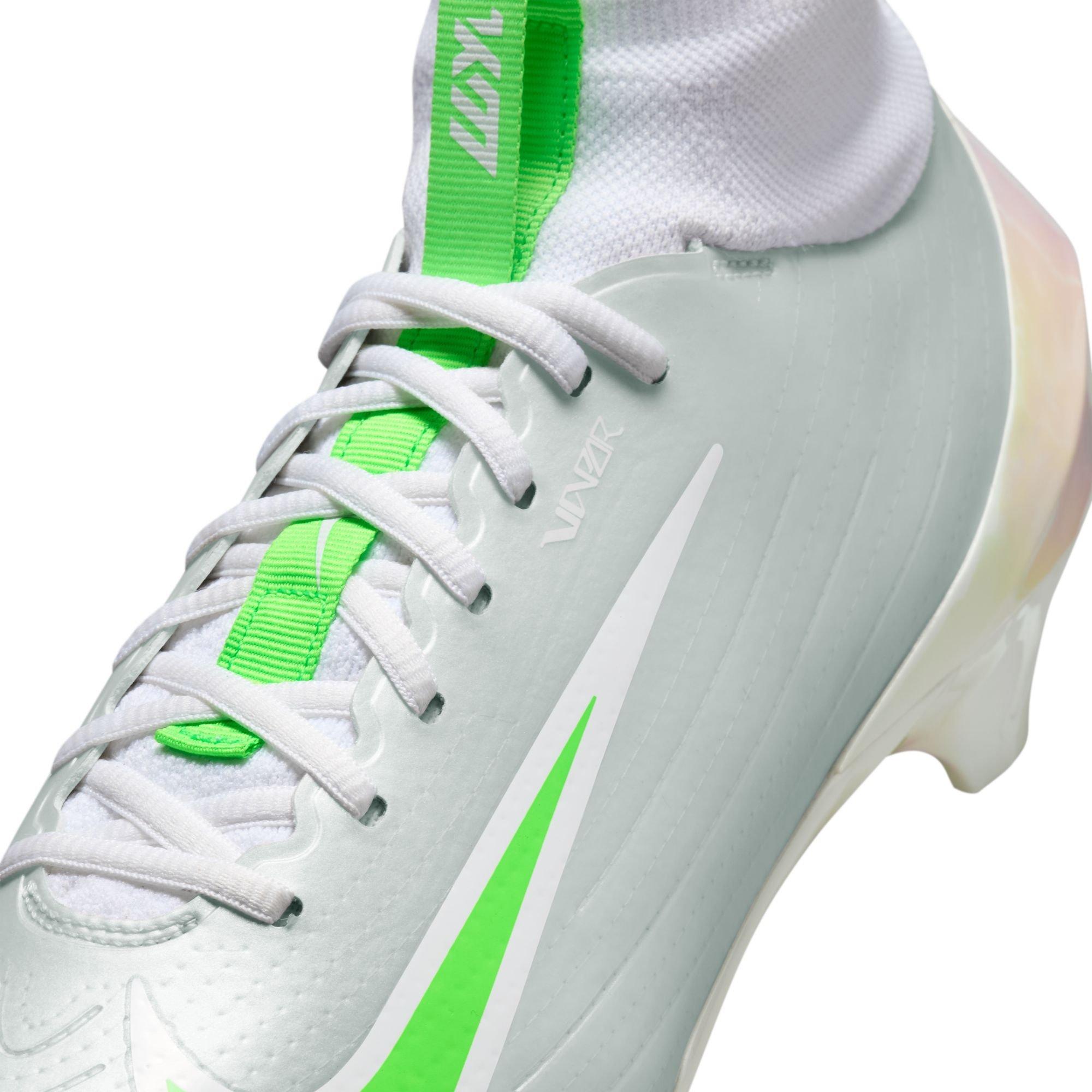 Nike Vapor Pro Kyler Murray "White/Green Strike" Men's Football Cleat - WHITE/GREEN Thumbnail View 11