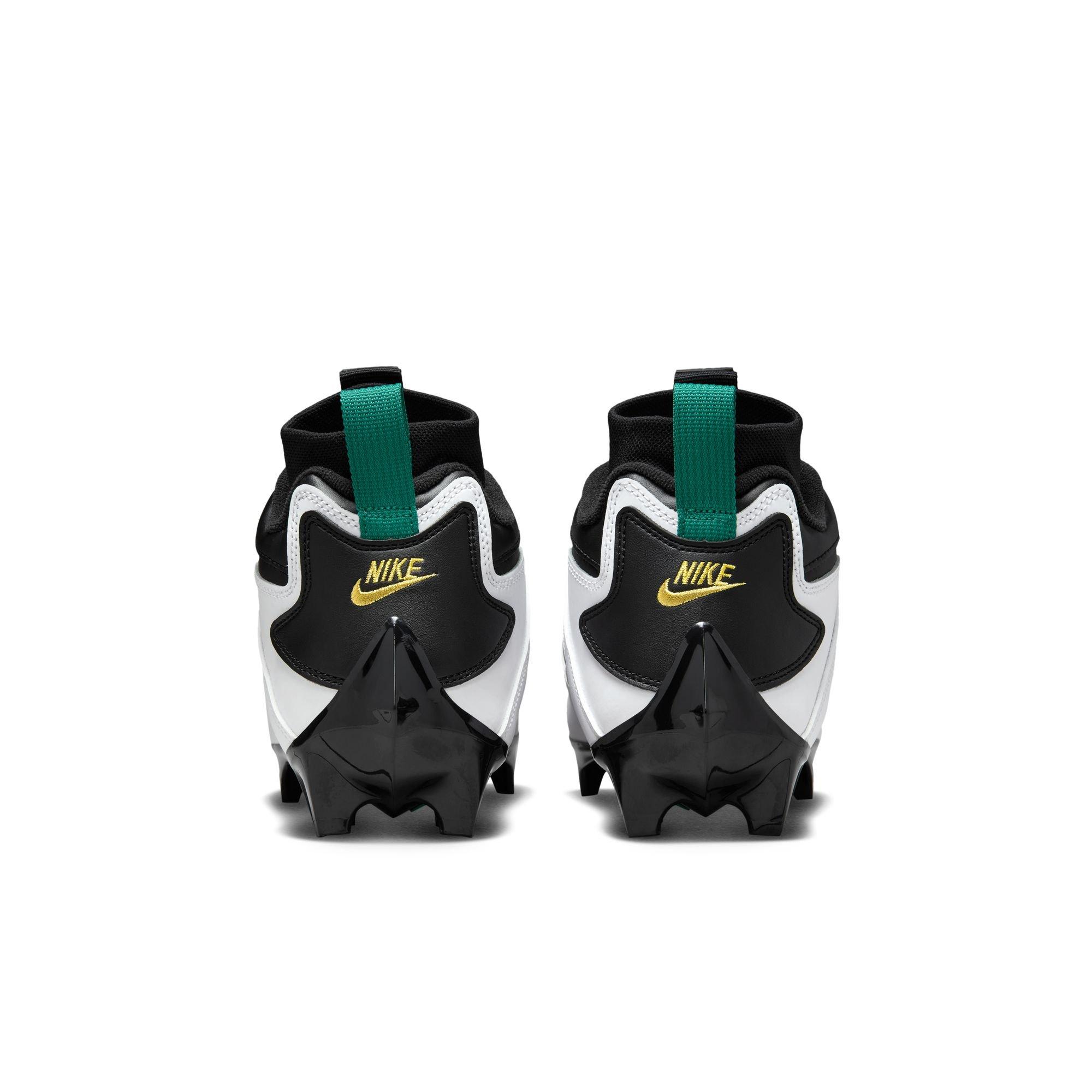 Nike Diamond Turf 93 TD "White/Black" Men's Football Cleat - WHITE/MYSTIC GREEN/BLACK Thumbnail View 9