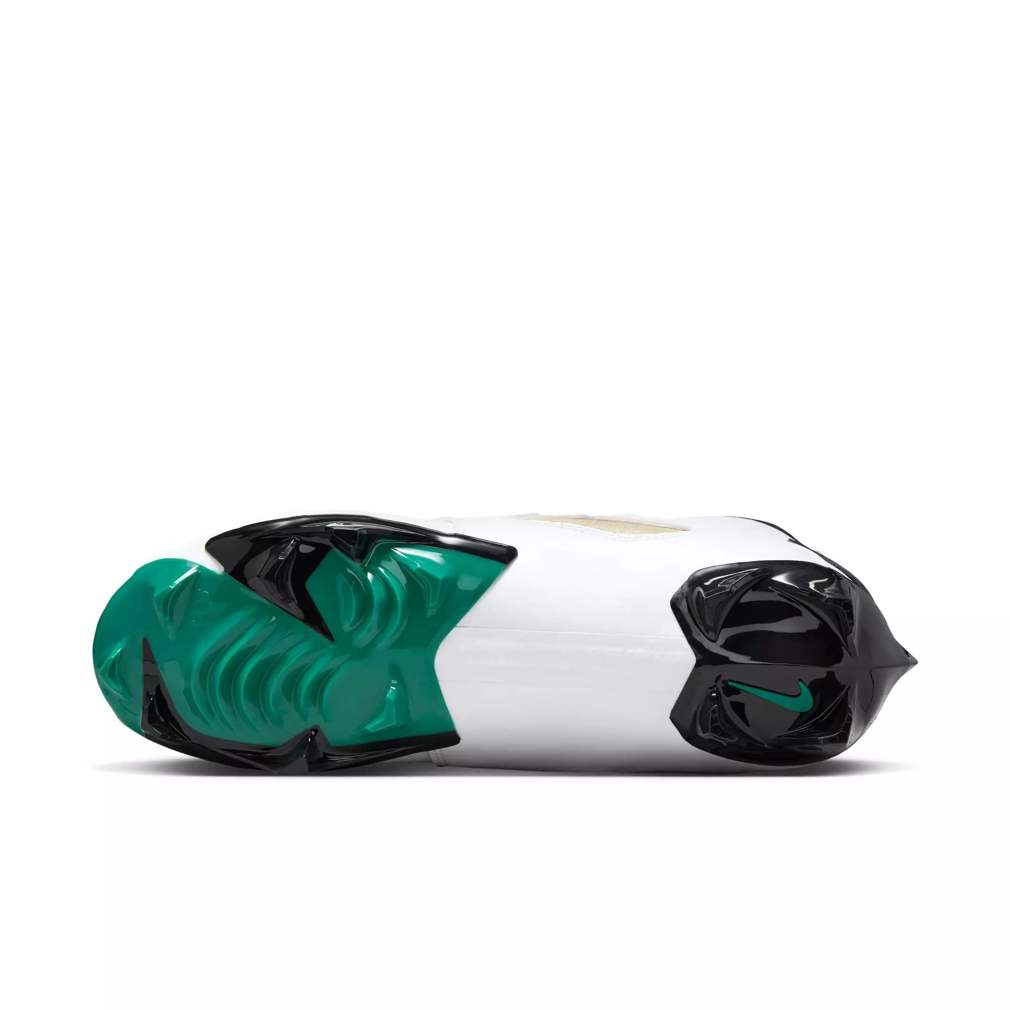 Nike Diamond Turf 93 TD "White/Black" Men's Football Cleat - WHITE/MYSTIC GREEN/BLACK