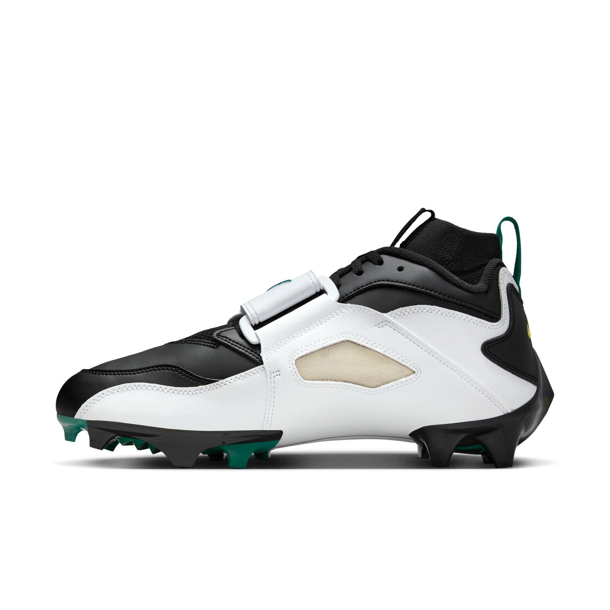 Nike Diamond Turf 93 TD "White/Black" Men's Football Cleat - WHITE/MYSTIC GREEN/BLACK Thumbnail View 7