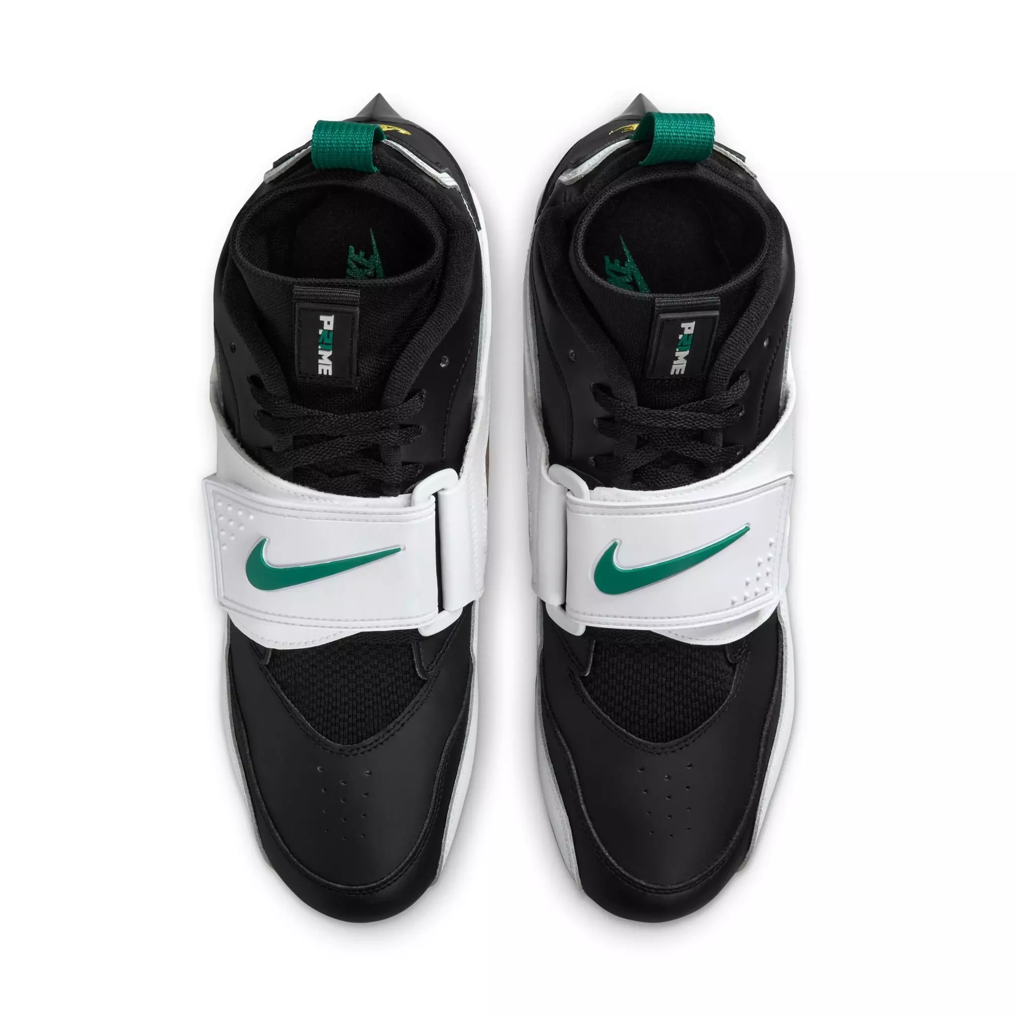 Nike Diamond Turf 93 TD "White/Black" Men's Football Cleat - WHITE/MYSTIC GREEN/BLACK