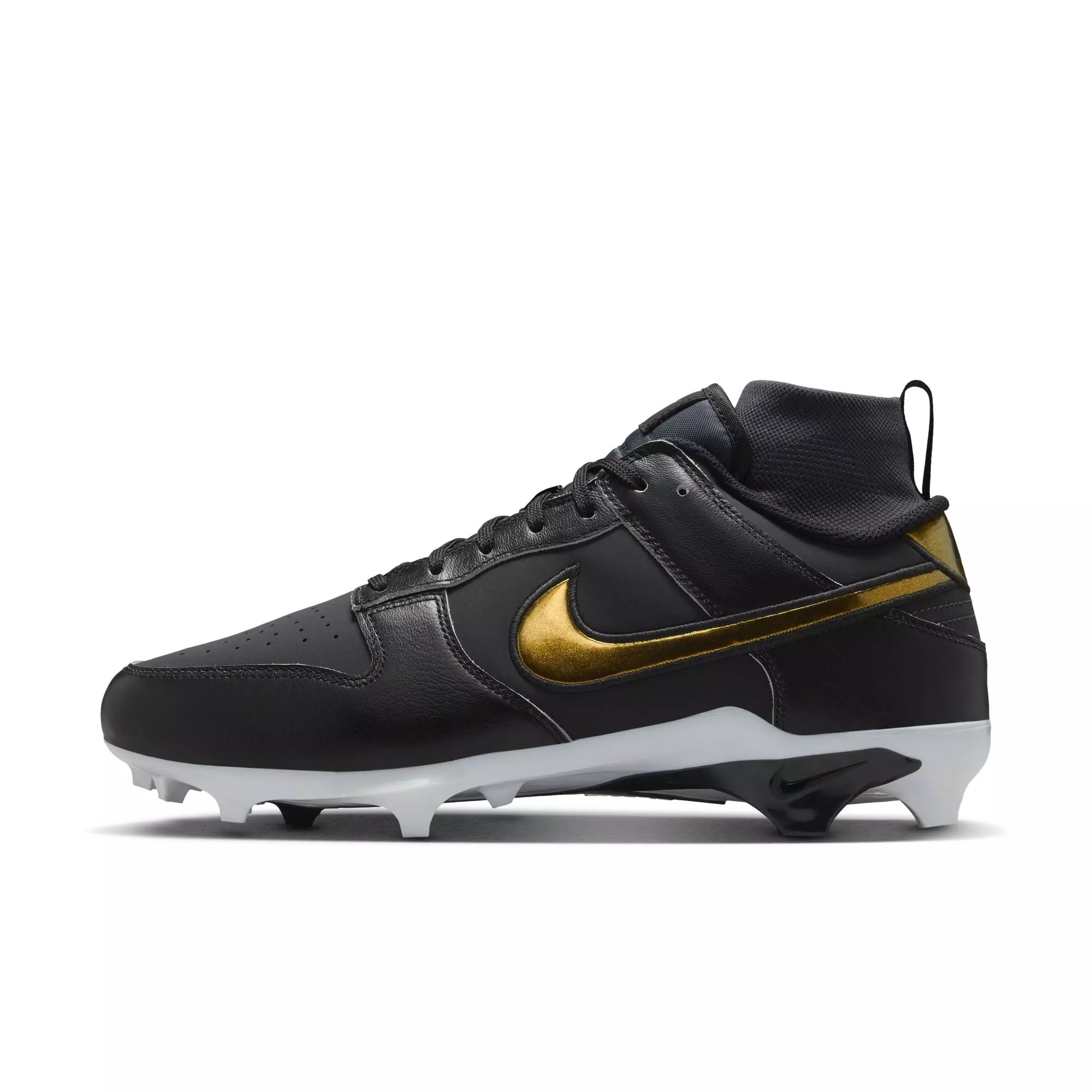 Nike Alpha Menace Dunk "Black/Off Noir" Men's Football Cleat - BLACK/OFF-NOIR