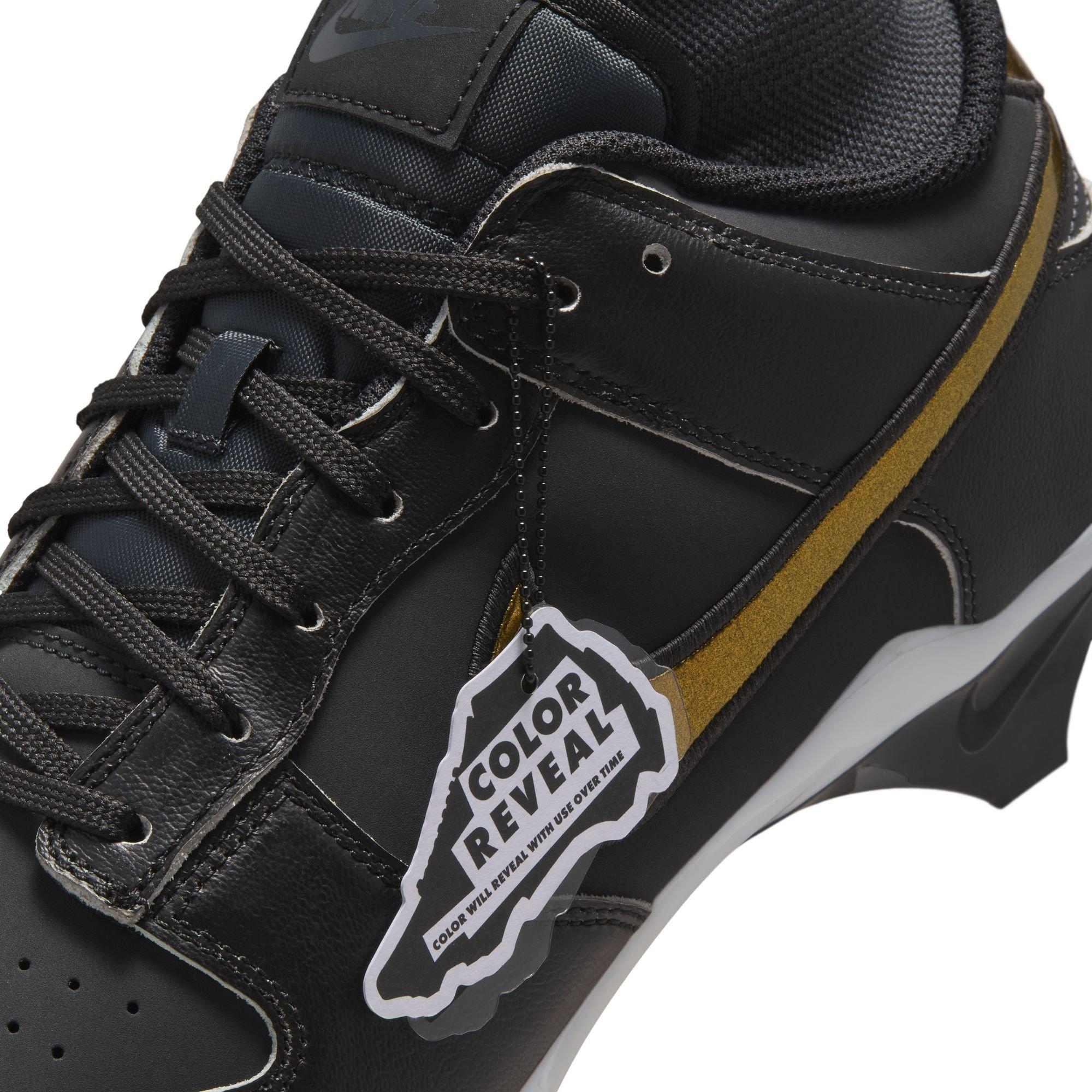 Nike Alpha Menace Dunk "Black/Off Noir" Men's Football Cleat - BLACK/OFF-NOIR Thumbnail View 13