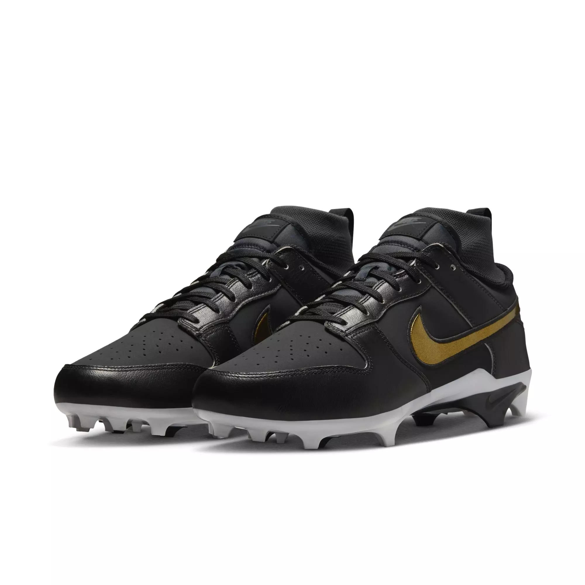 Nike Alpha Menace Dunk "Black/Off Noir" Men's Football Cleat - BLACK/OFF-NOIR