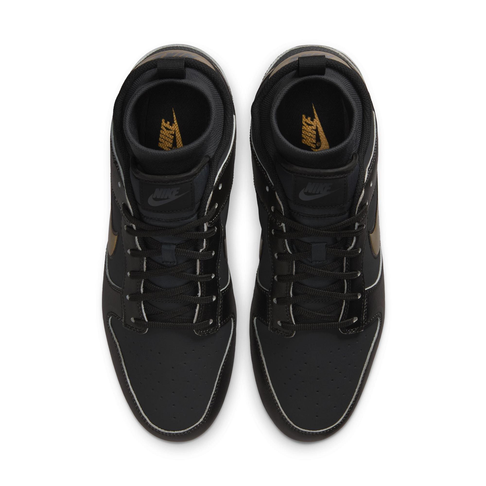 Nike Alpha Menace Dunk "Black/Off Noir" Men's Football Cleat - BLACK/OFF-NOIR Thumbnail View 6