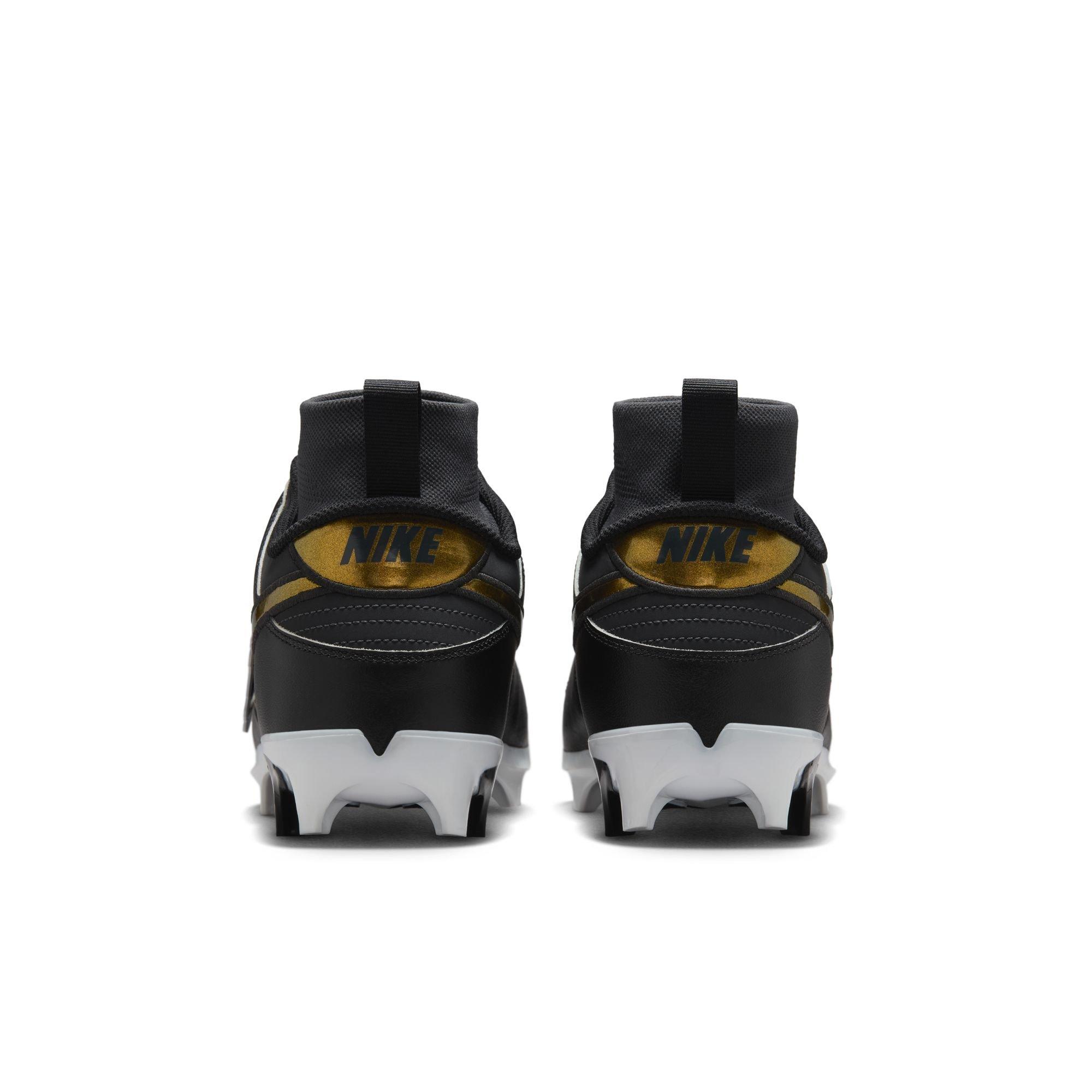 Nike Alpha Menace Dunk "Black/Off Noir" Men's Football Cleat - BLACK/OFF-NOIR Thumbnail View 7