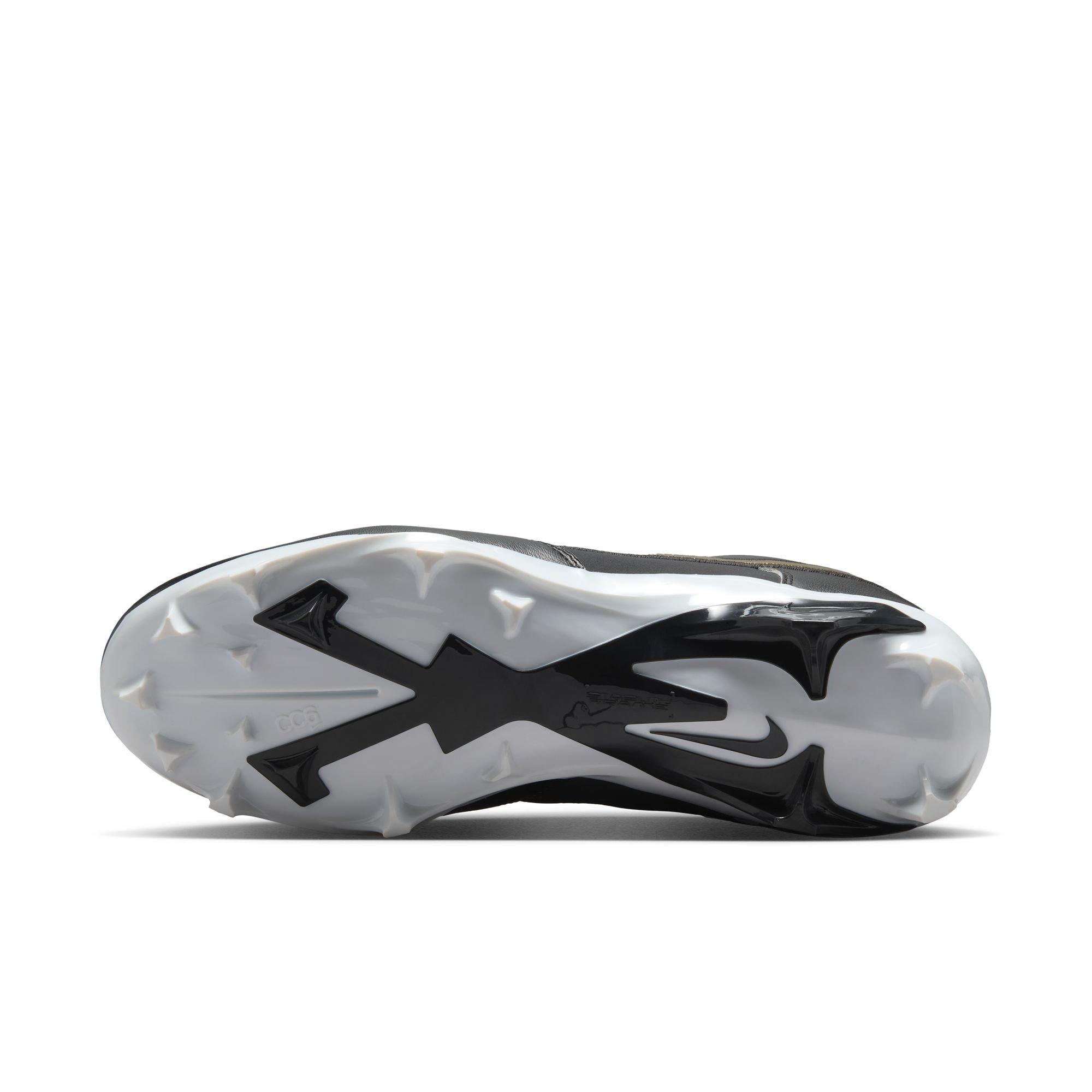 Nike Alpha Menace Dunk "Black/Off Noir" Men's Football Cleat - BLACK/OFF-NOIR Thumbnail View 10