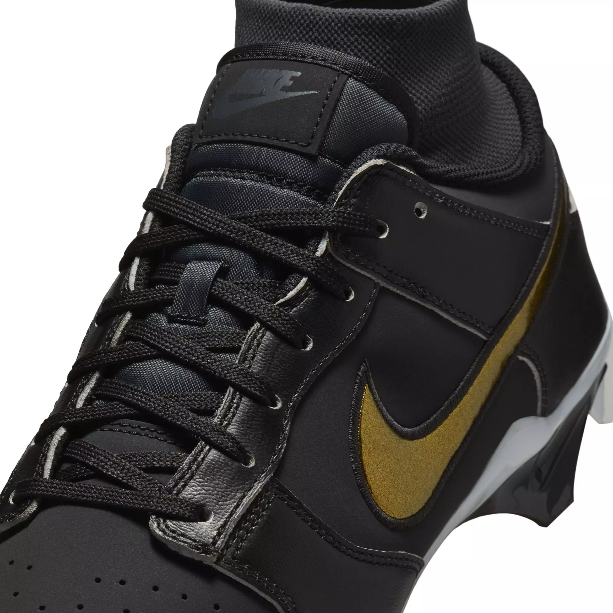 Nike Alpha Menace Dunk "Black/Off Noir" Men's Football Cleat - BLACK/OFF-NOIR