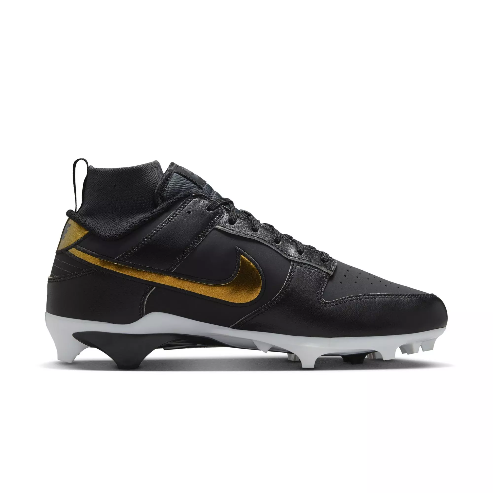 Nike Alpha Menace Dunk "Black/Off Noir" Men's Football Cleat - BLACK/OFF-NOIR