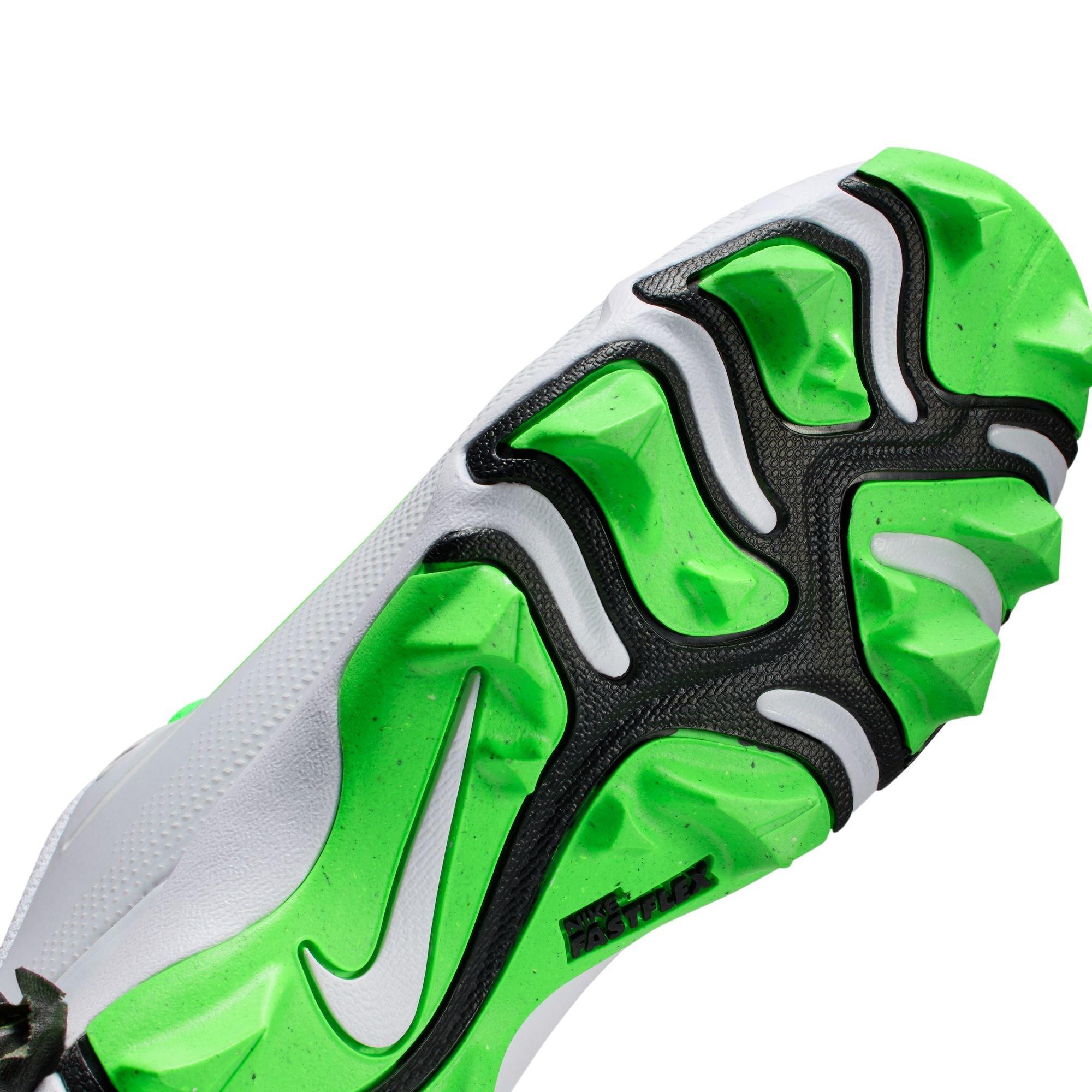Nike Kyler Vapor Shark Preschool Boys' "White/Green Strike/Pink Foam/Black" Football Cleat