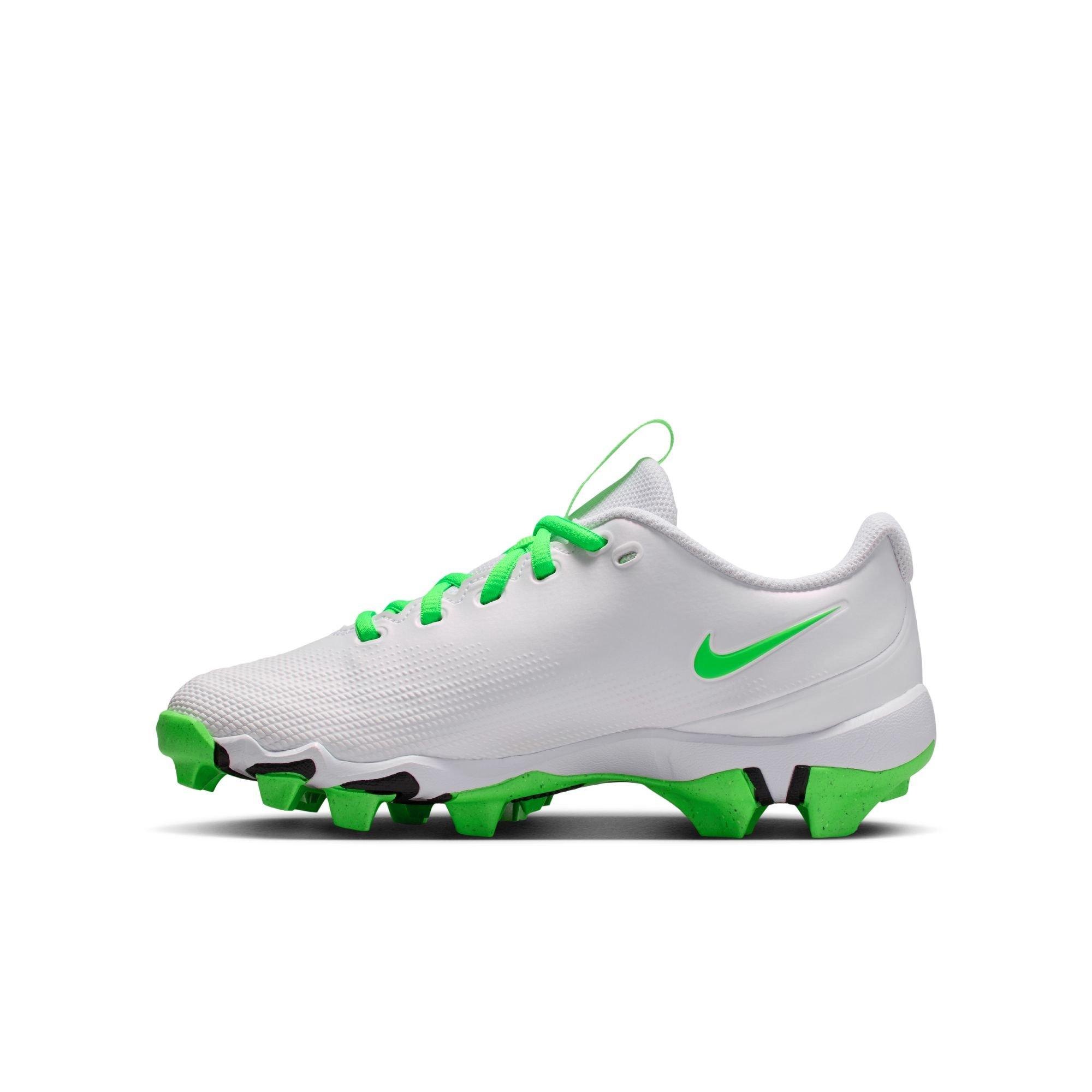 Nike Kyler Vapor Shark Preschool Boys' "White/Green Strike/Pink Foam/Black" Football Cleat