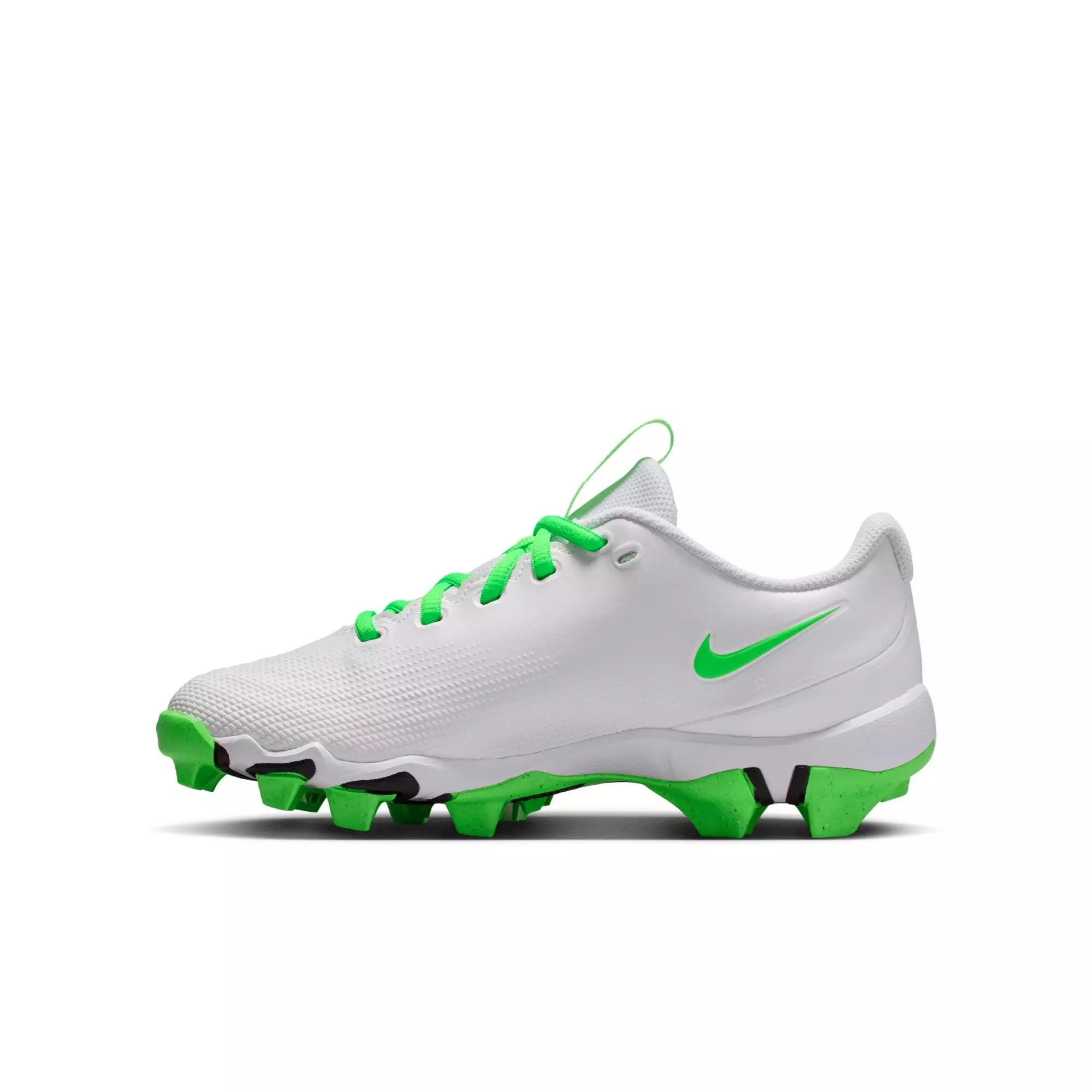 Nike Kyler Vapor Shark "White/Green Strike/Pink Foam/Black" Preschool Boys' Football Cleat - WHITE/GREEN