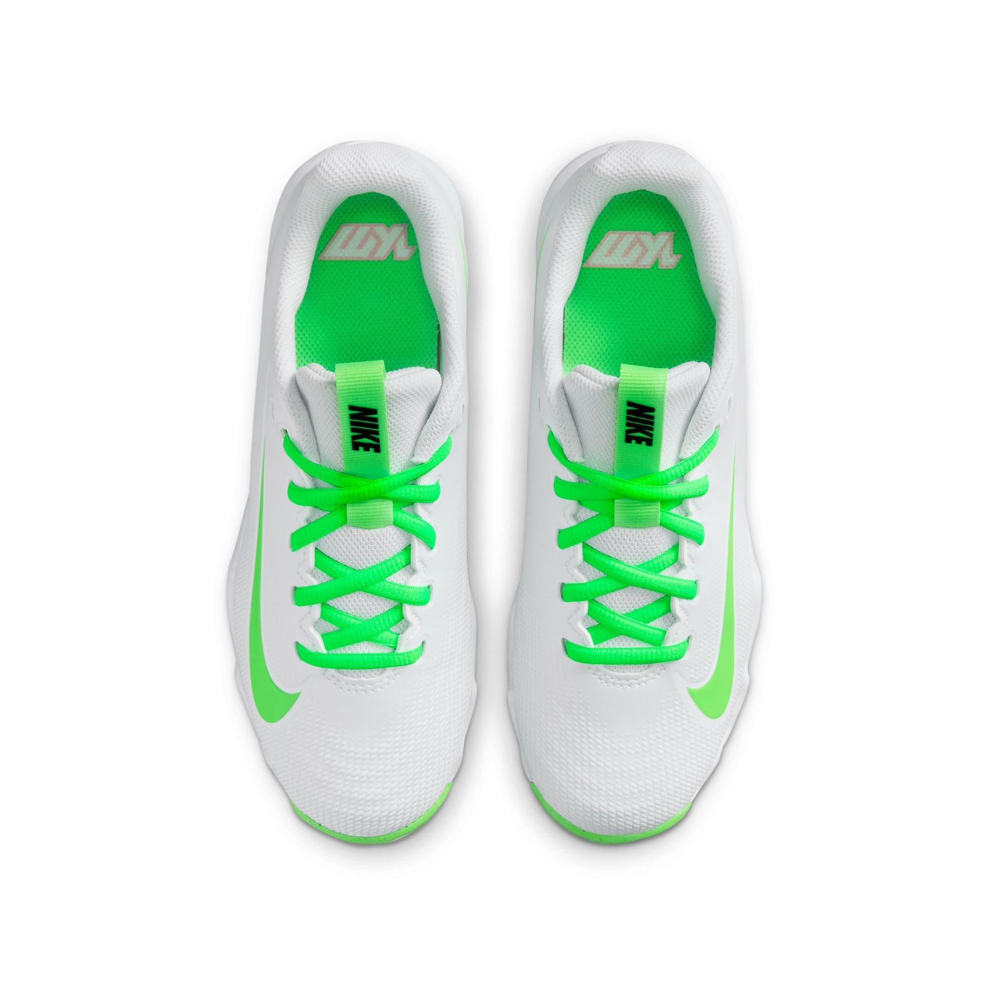 Nike Kyler Vapor Shark Preschool Boys' "White/Green Strike/Pink Foam/Black" Football Cleat