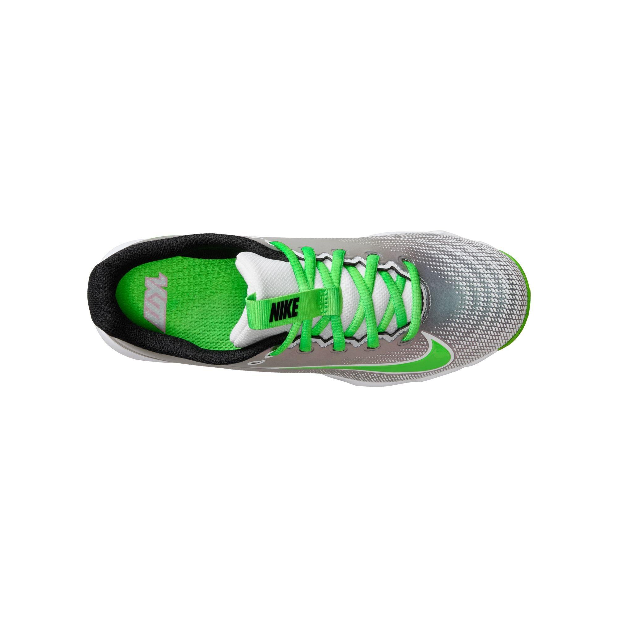 Nike Kyler Vapor Shark Preschool Boys' "White/Green Strike/Pink Foam/Black" Football Cleat